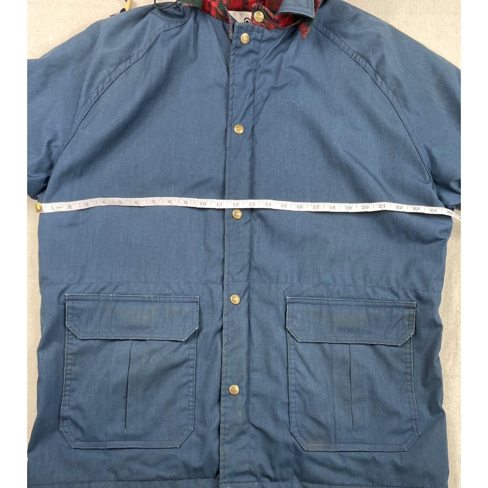 Vintage VINTAGE Woolrich Parka Coat Wool Lined Hooded USA Winter Coat Men L Blue 80s Hiking Size US L / EU 52-54 / 3 - 5 Thumbnail