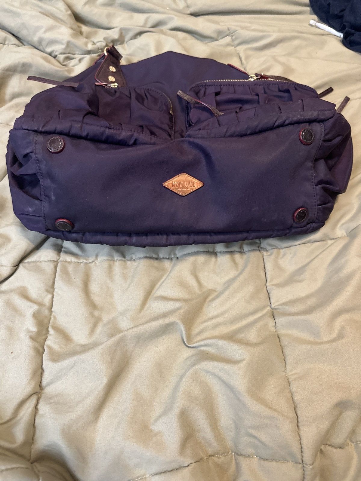 MZ Wallace MZ Wallace Purple Nylon Shoulder Tote Bag Size ONE SIZE - 2 Thumbnail