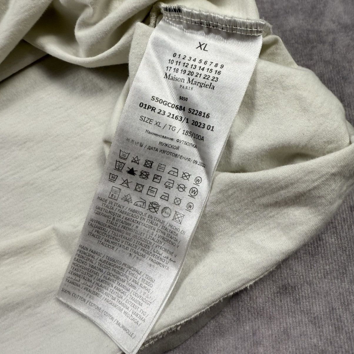 Maison Margiela Maison Marjiela Numbers T-Shirt Size US XL / EU 56 / 4 - 4 Thumbnail