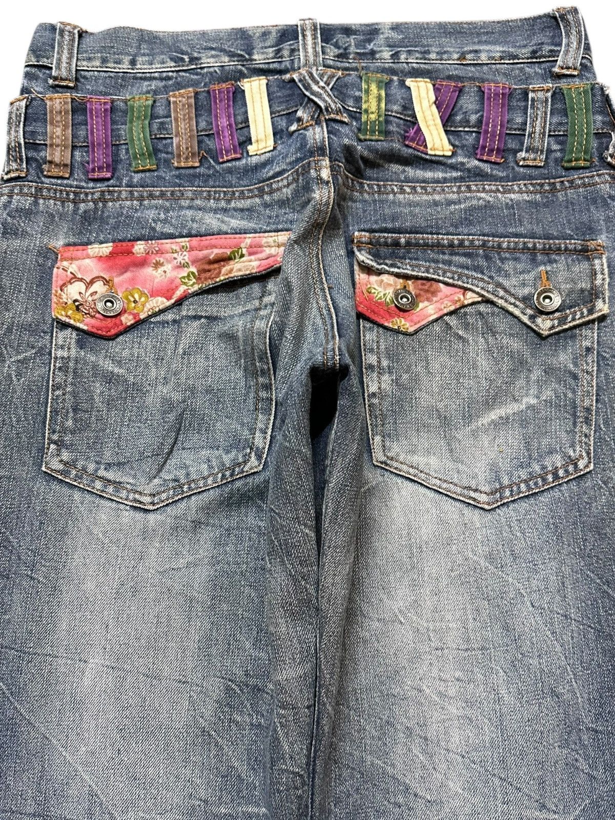 Hysteric Glamour Vintage Nylaus Clothing Double Waist Grunge Honeycomb Denim Size US 32 / EU 48 - 5 Thumbnail
