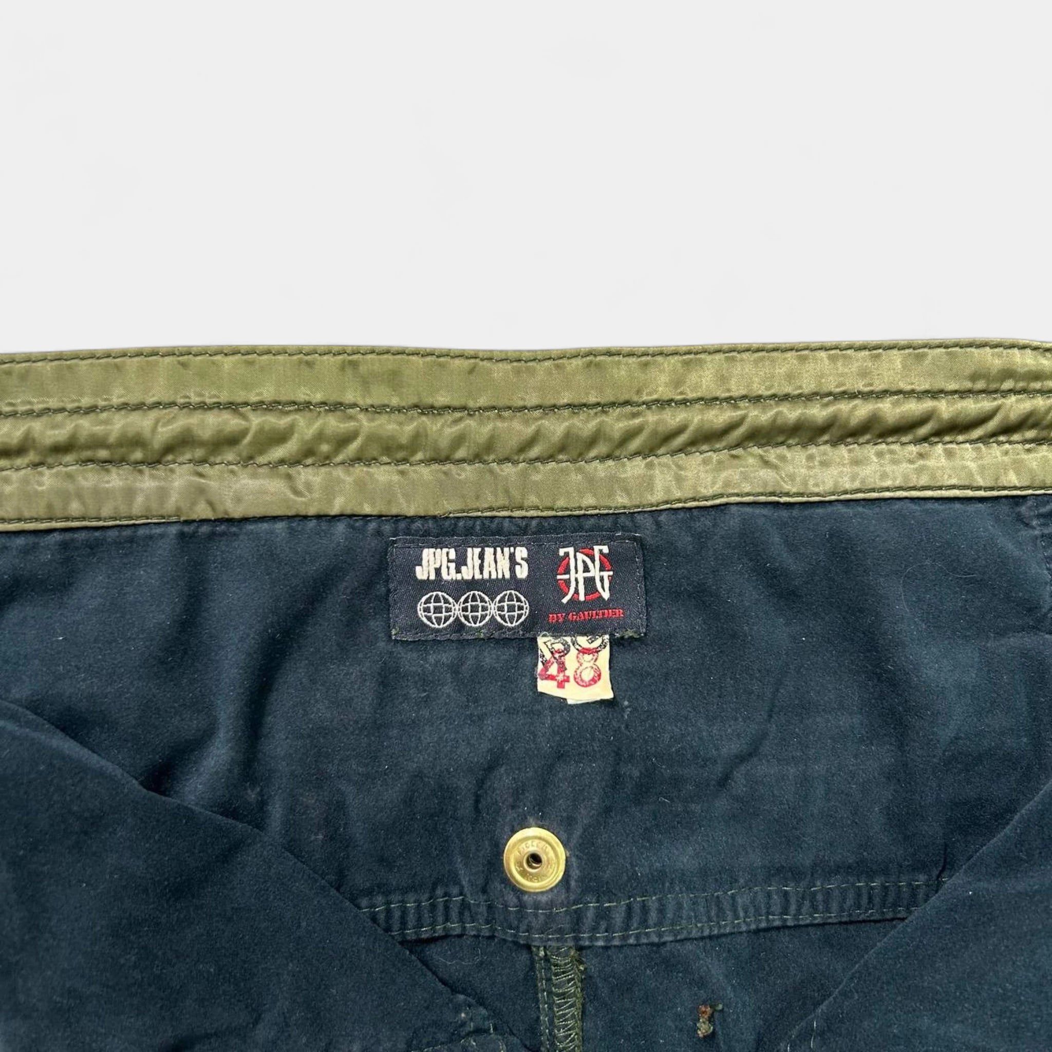 Jean Paul Gaultier Jean Paul Gaultier AW03 Satin Green Cargo Pants Size US 30 / EU 46 - 8 Thumbnail