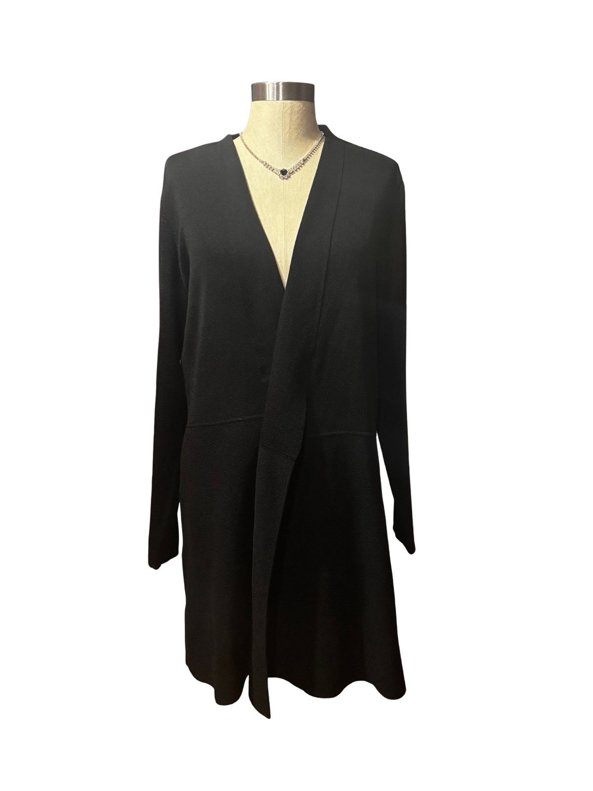Anne Klein Women’s black open Cardigan.wt1996 Size XL / US 12-14 / IT 48-50 - 1 Thumbnail