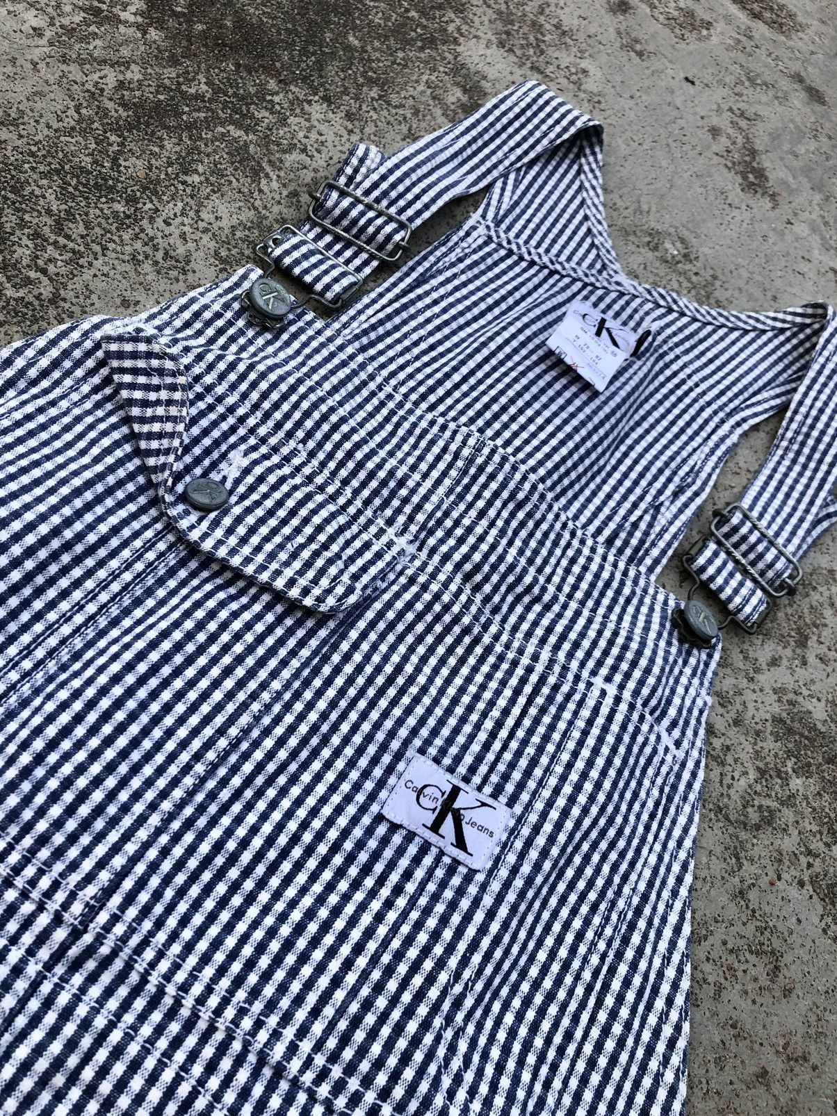 Calvin Klein × Vintage PLAID OVERALL DRESS Size S / US 4 / IT 40 - 2 Thumbnail