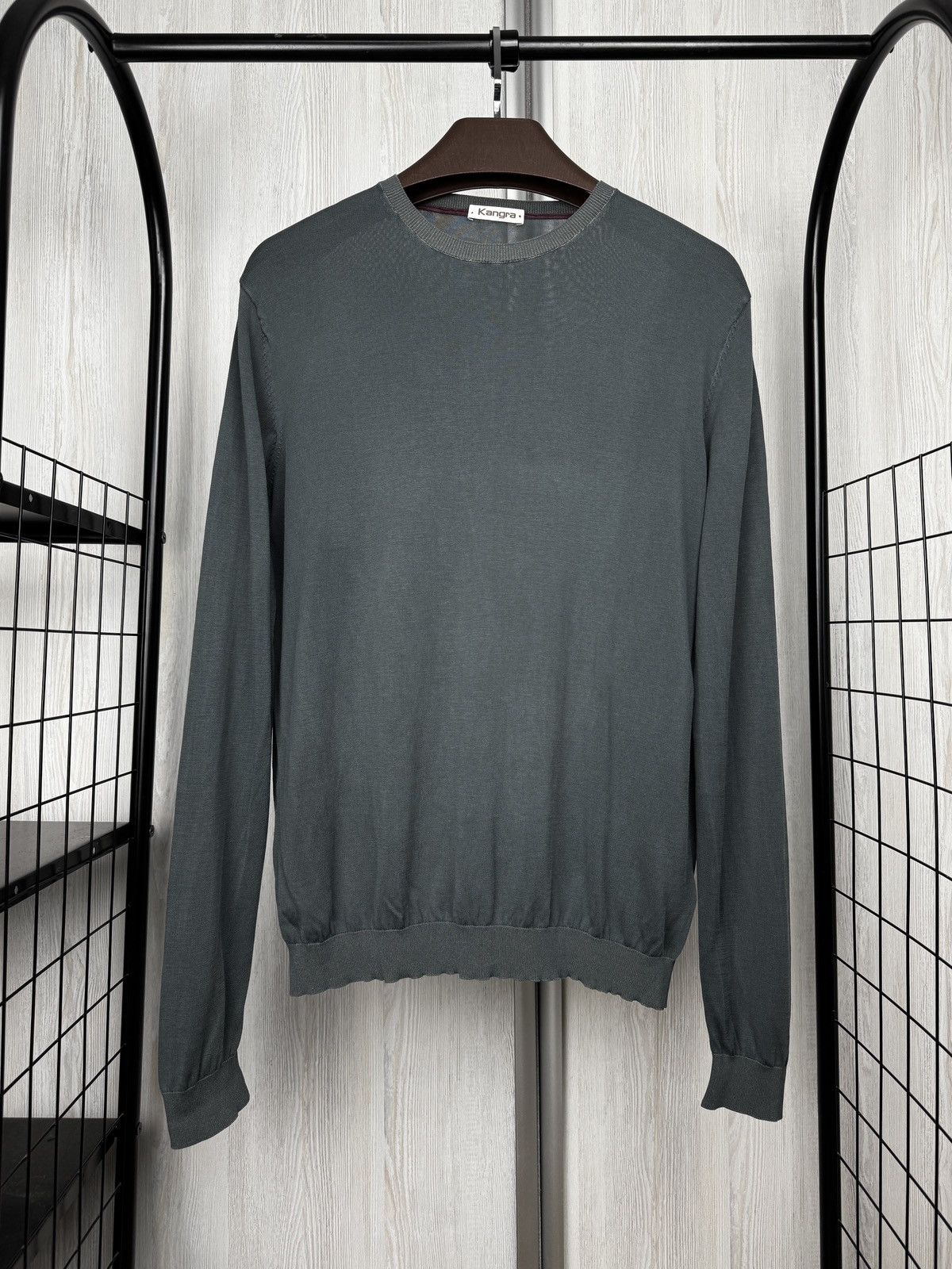 Other Kangra Silk Cotton Washed Ashes Stone Washed Light sweater Size US L / EU 52-54 / 3 - 2 Thumbnail