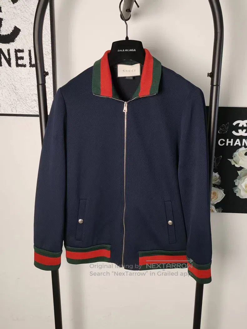 Gucci Gucci Striped zipper jacket Size US XL / EU 56 / 4 - 1 Thumbnail