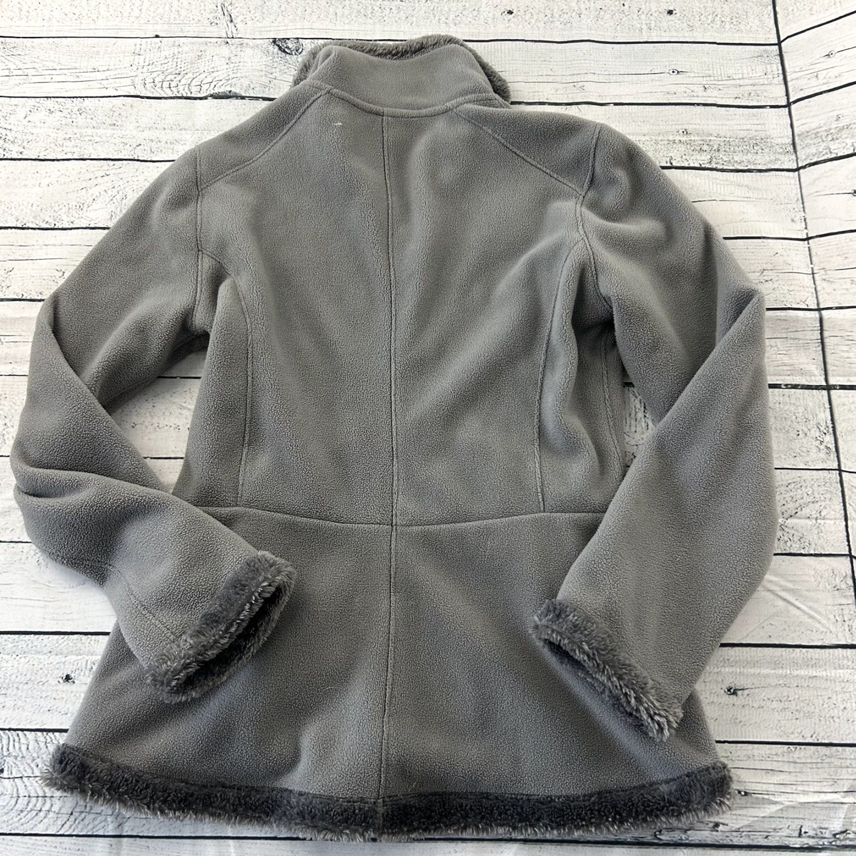 Athleta Athleta Fleece Jacket Women's M Gray Full Zip Sherpa Lined Heavy Jacket Size M / US 6-8 / IT 42-44 - 5 Thumbnail