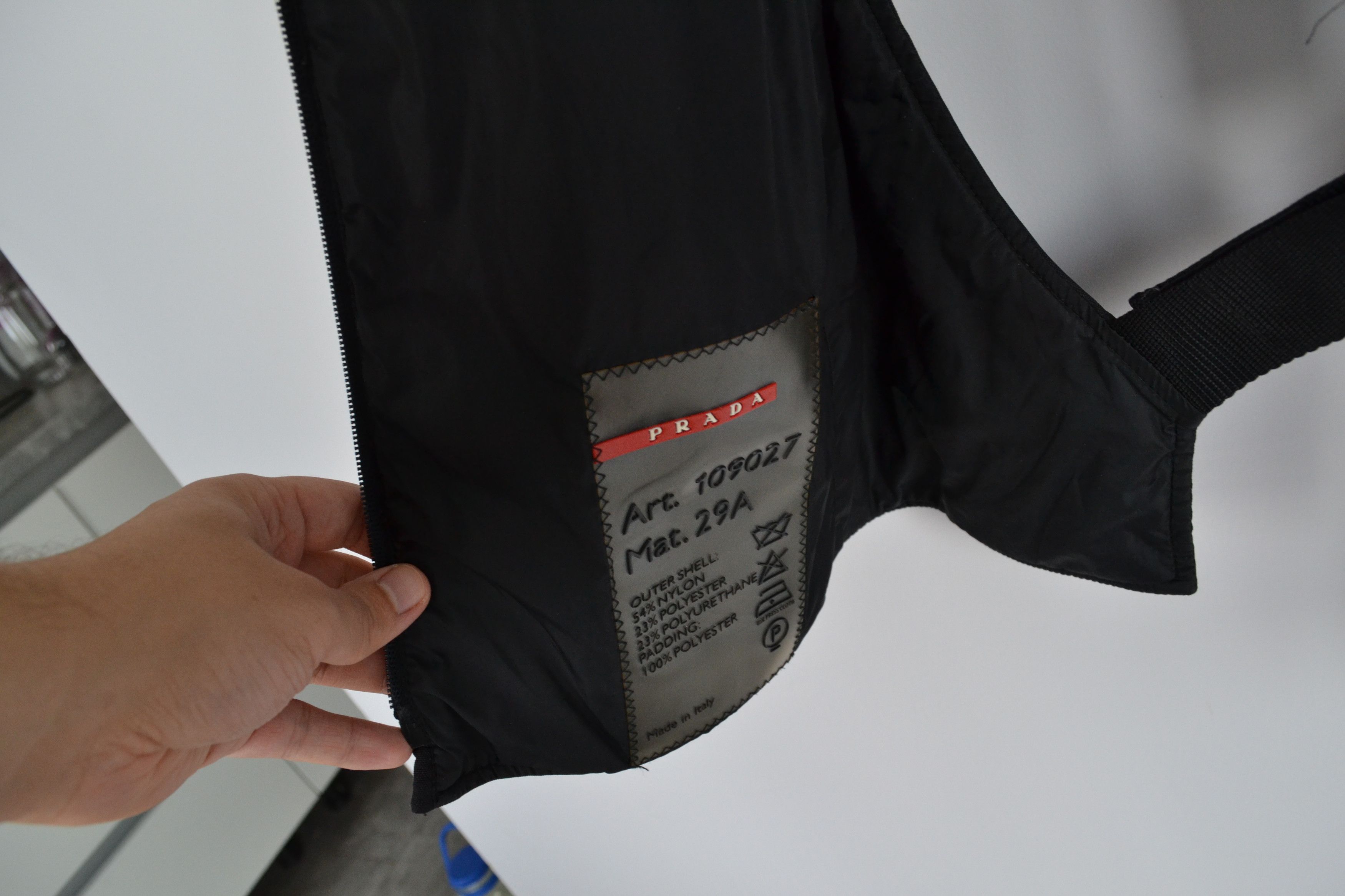 Prada 🔴 PRADA Vest Jacket Balaclava Utility 1999 Red Tab Black Size US XS / EU 42 / 0 - 10 Thumbnail