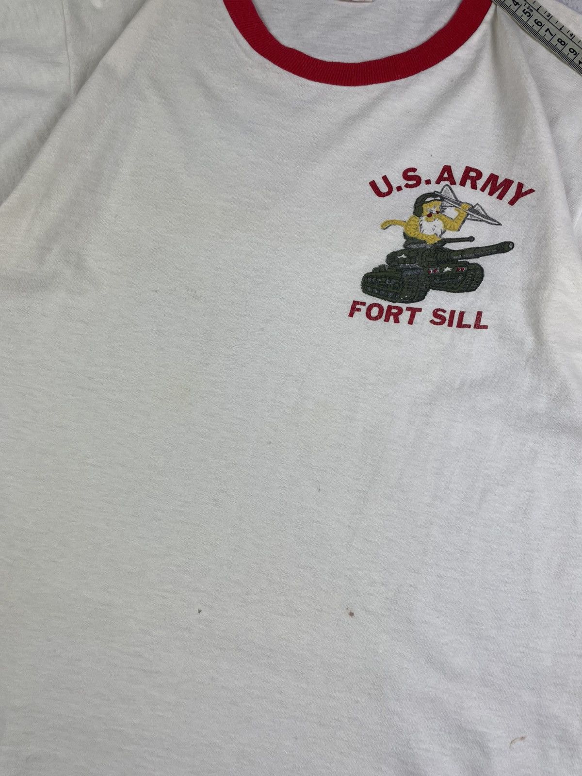 Vintage Vintage 60s U.S. Army Fort Sill Ringer T-Shirt Collegiate M Size US M / EU 48-50 / 2 - 9 Thumbnail