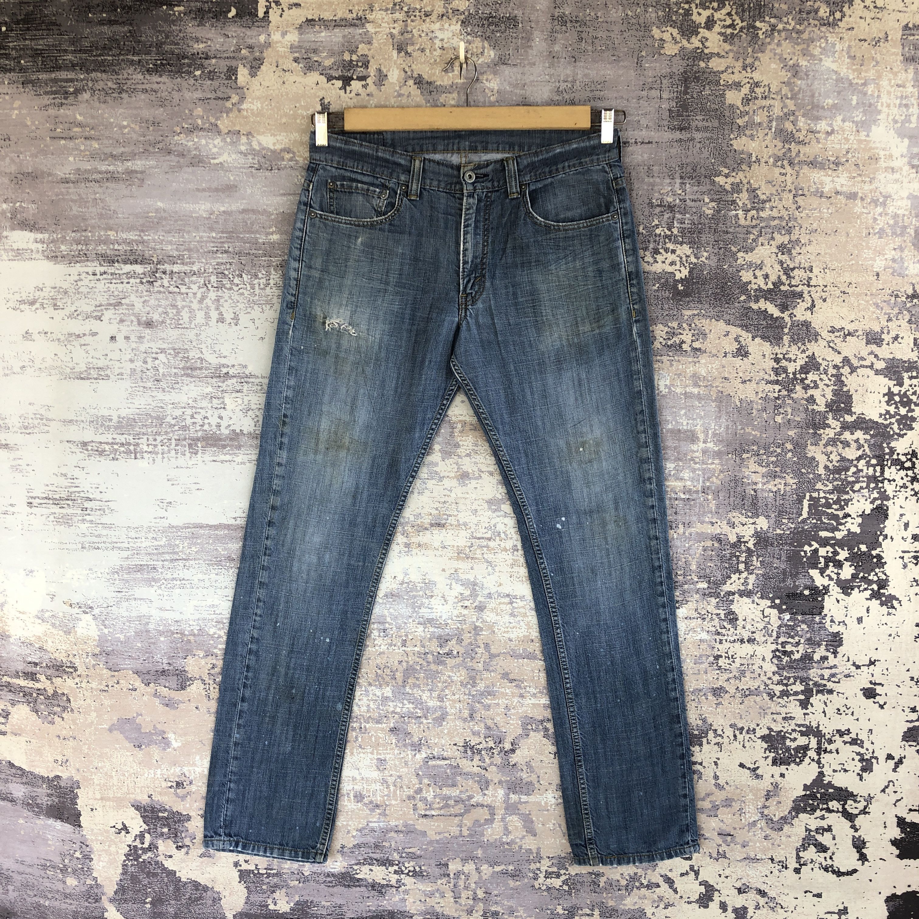 Vintage Levis 511 Jeans Slim Tapered Levi's Distressed Denim
