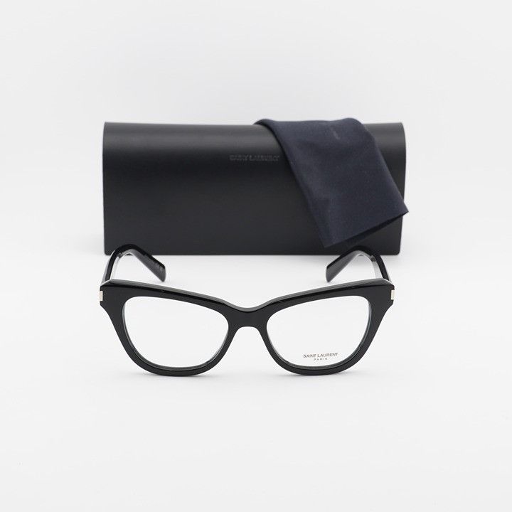 Saint Laurent Paris Saint Laurent SL472 001 Eyeglasses Black 52mm Cat Eye Frame Size ONE SIZE - 12 Thumbnail
