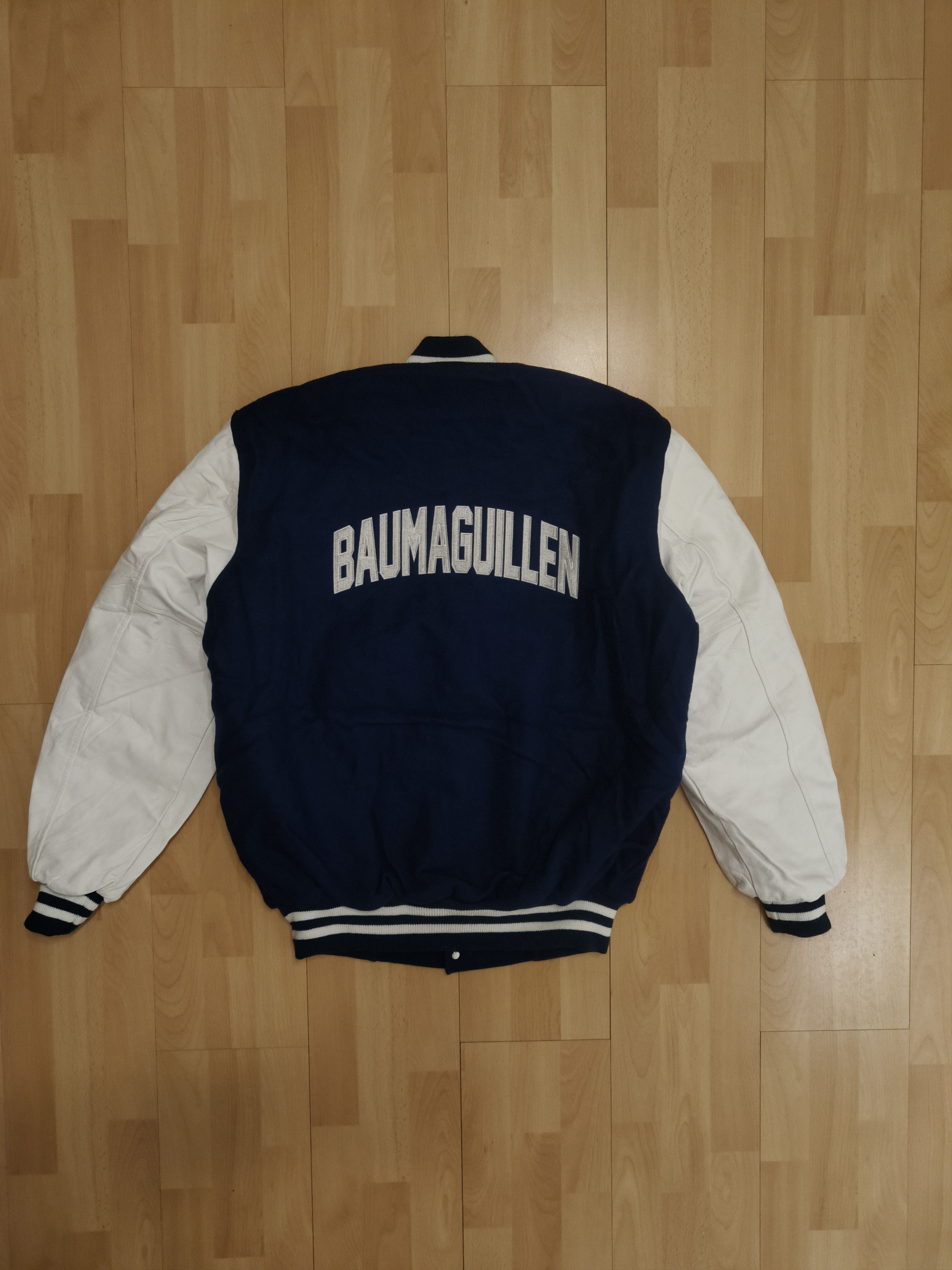 Other Vintage Varsity Jacket - Blue & White - Embroidered Dog Logo Size US L / EU 52-54 / 3 - 2 Thumbnail
