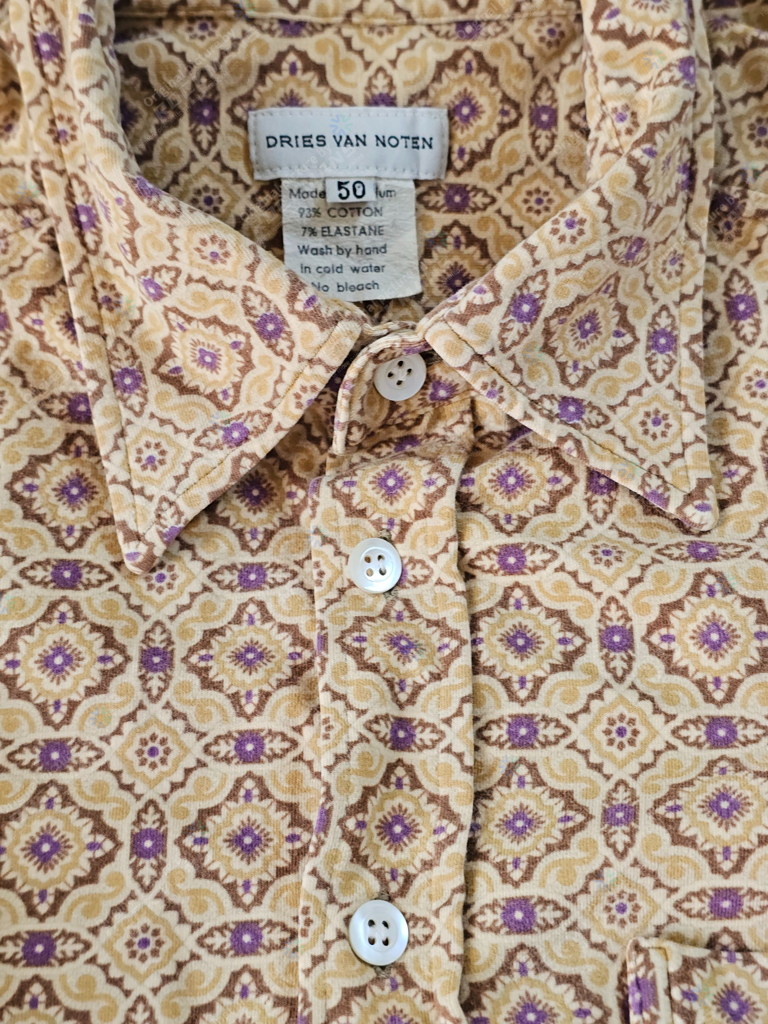 Dries Van Noten Dries Van Noten Unisex Clavel Shirt Size 50 Bue like S Size US M / EU 48-50 / 2 - 6 Thumbnail