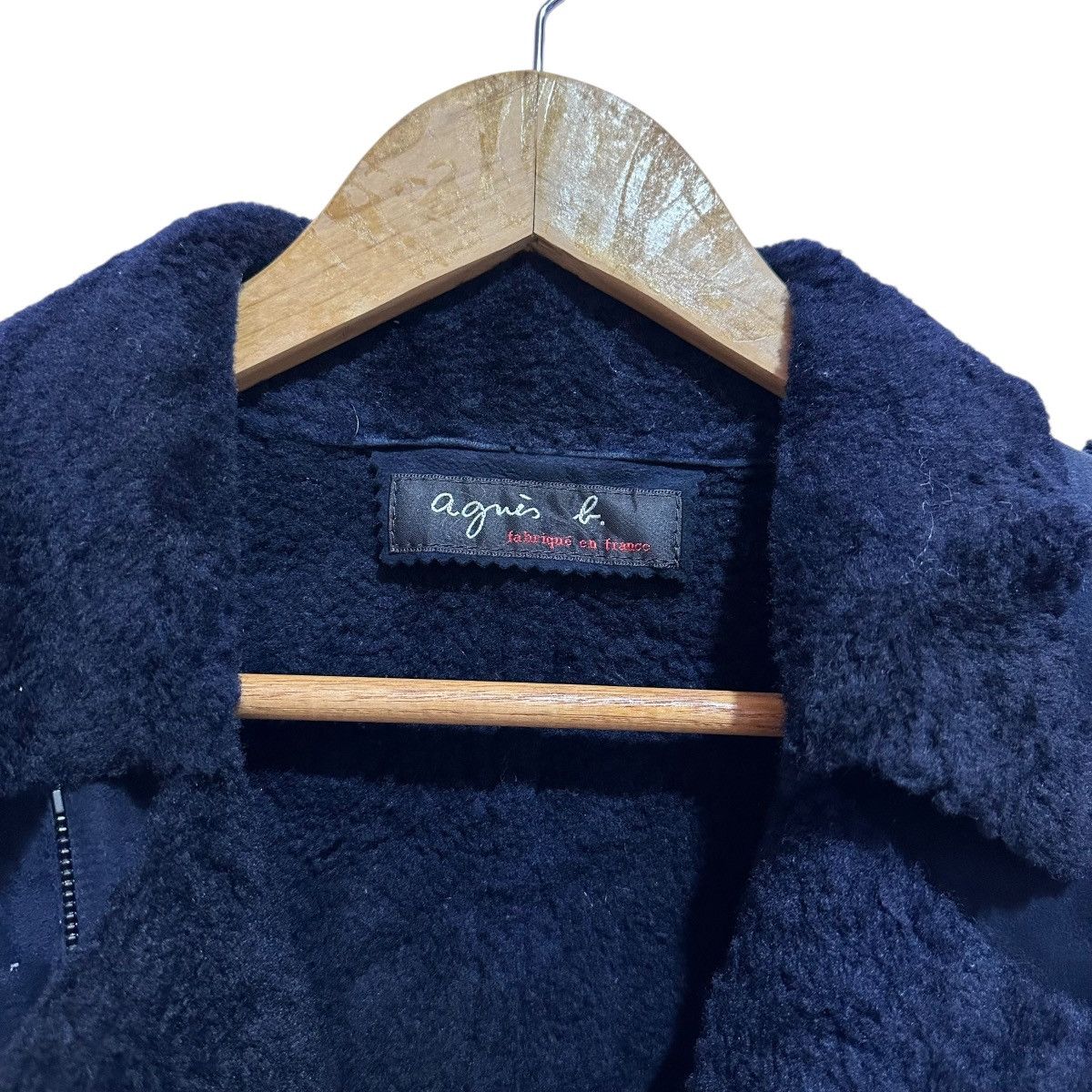 agnes b. Agnès b. Made in France Double-Face Sheepskin Perfecto Size XS / US 0-2 / IT 36-38 - 4 Thumbnail