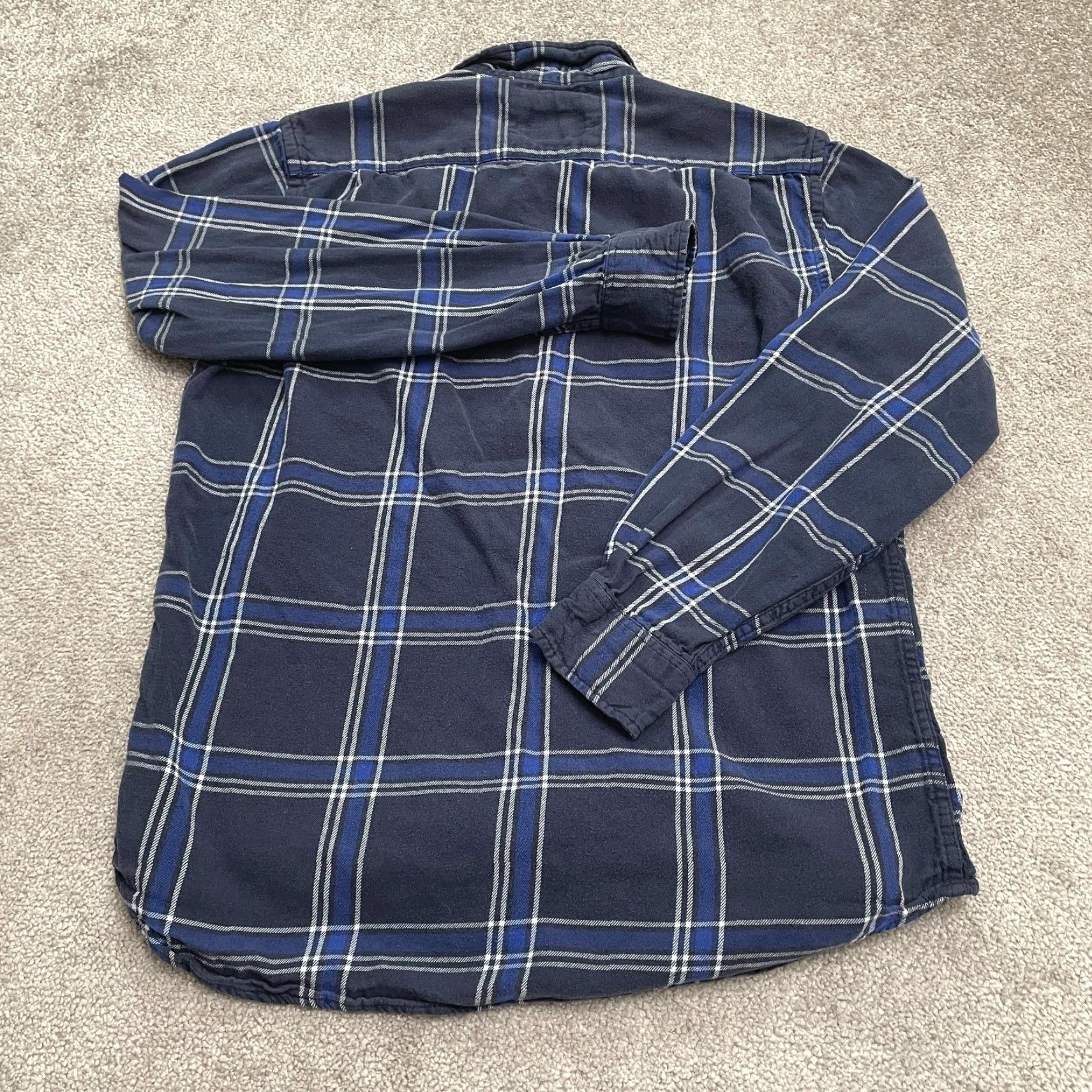 Old Navy VINTAGE Old Navy 90s Grunge Flannel Shirt Men’s Medium Blue Plaid Cotton Casual Size US M / EU 48-50 / 2 - 2 Thumbnail