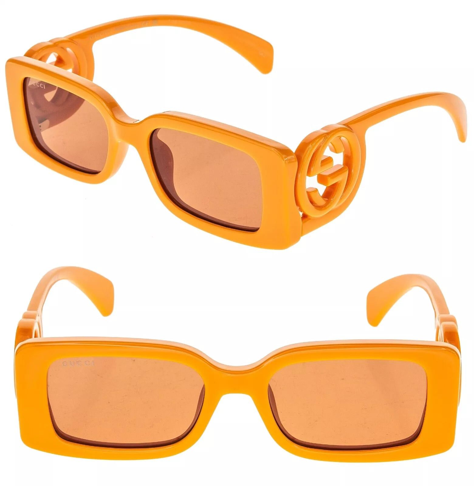 Gucci GUCCI Couture 1325 Orange GG Logo 008 Narrow Fashion GG1325S Size ONE SIZE - 1 Thumbnail