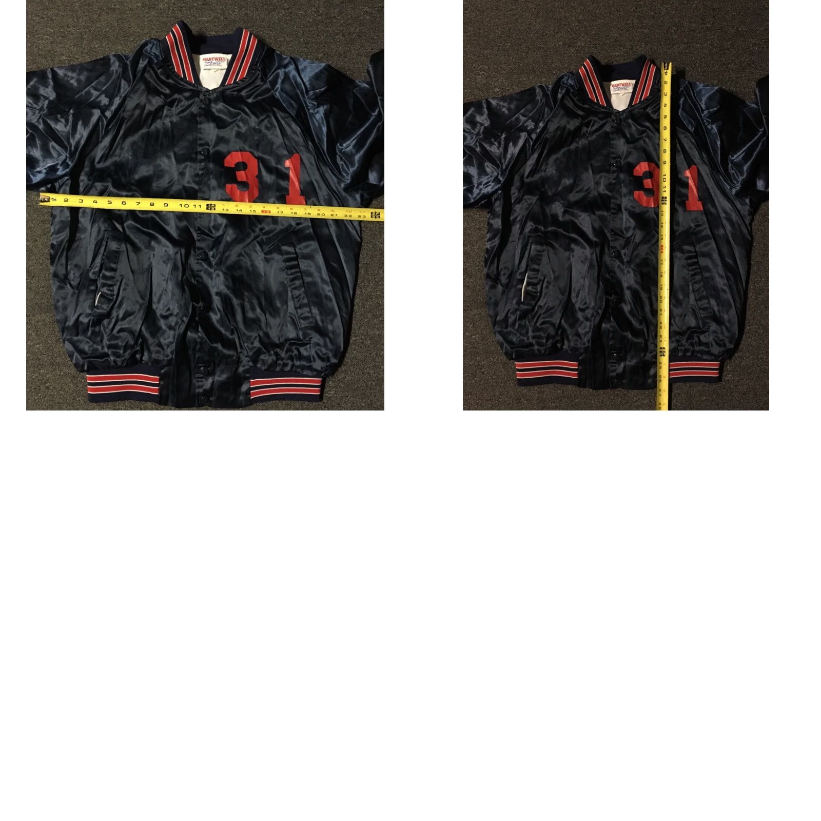 Vintage VINTAGE San Marcos Stars Satin Jacket L USA School Sports 80s 90s Hartwell Blue Mens Jacket Size US L / EU 52-54 / 3 - 8 Thumbnail