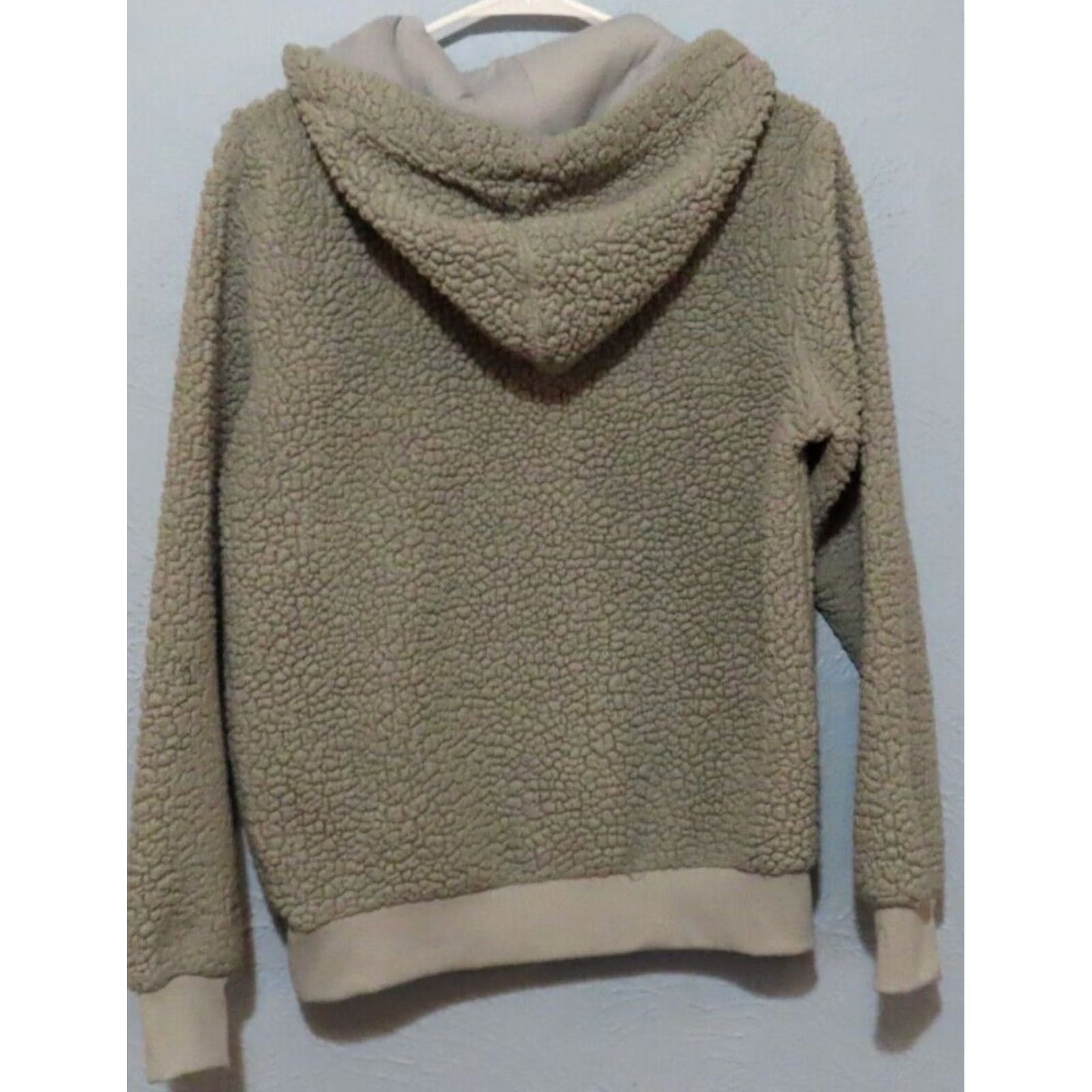 Vintage Simply Southern Women's Hoodie 1/4 Zip Pullover Gray M Sherpa Regular Fleece Activewear Shirt Size M / US 6-8 / IT 42-44 - 4 Thumbnail