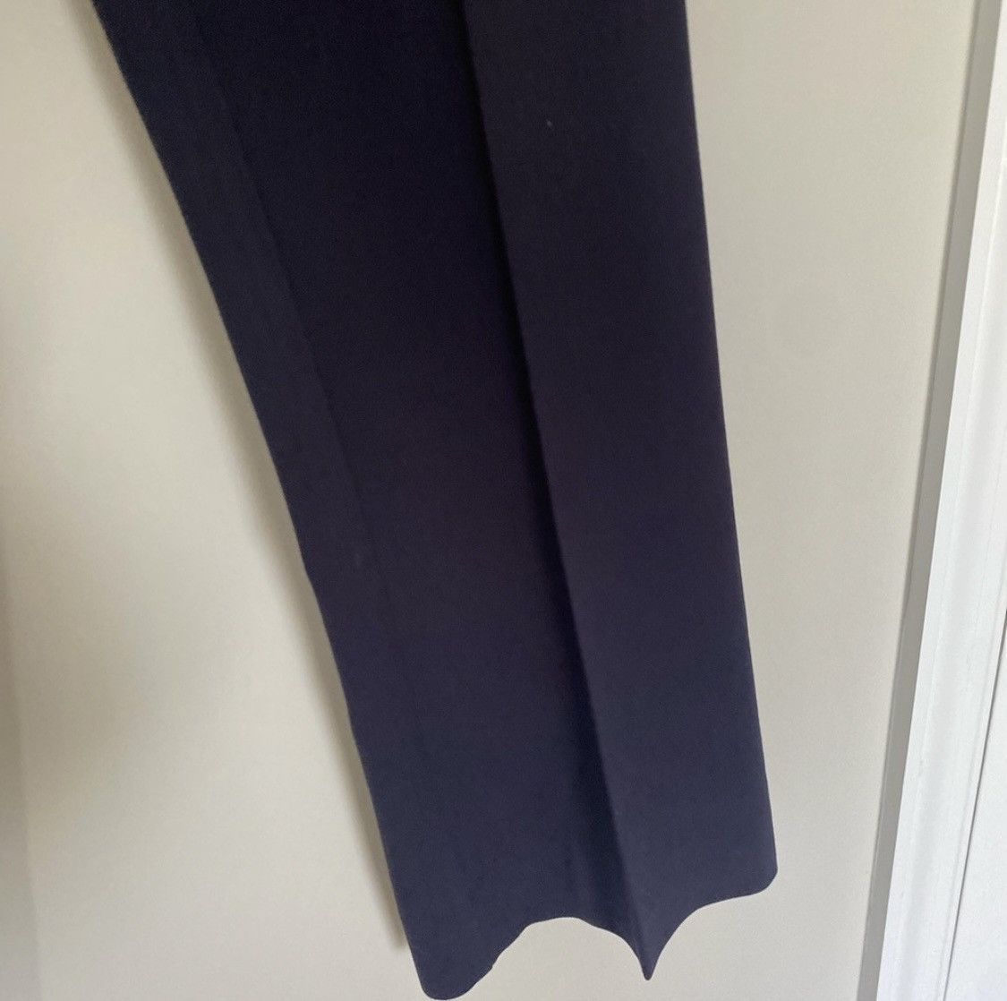 Other BRIGGS NEW YORK DARK BLUE PLEATED HIGH RISE DRESS PANTS Size 28" / US 6 / IT 42 - 2 Thumbnail