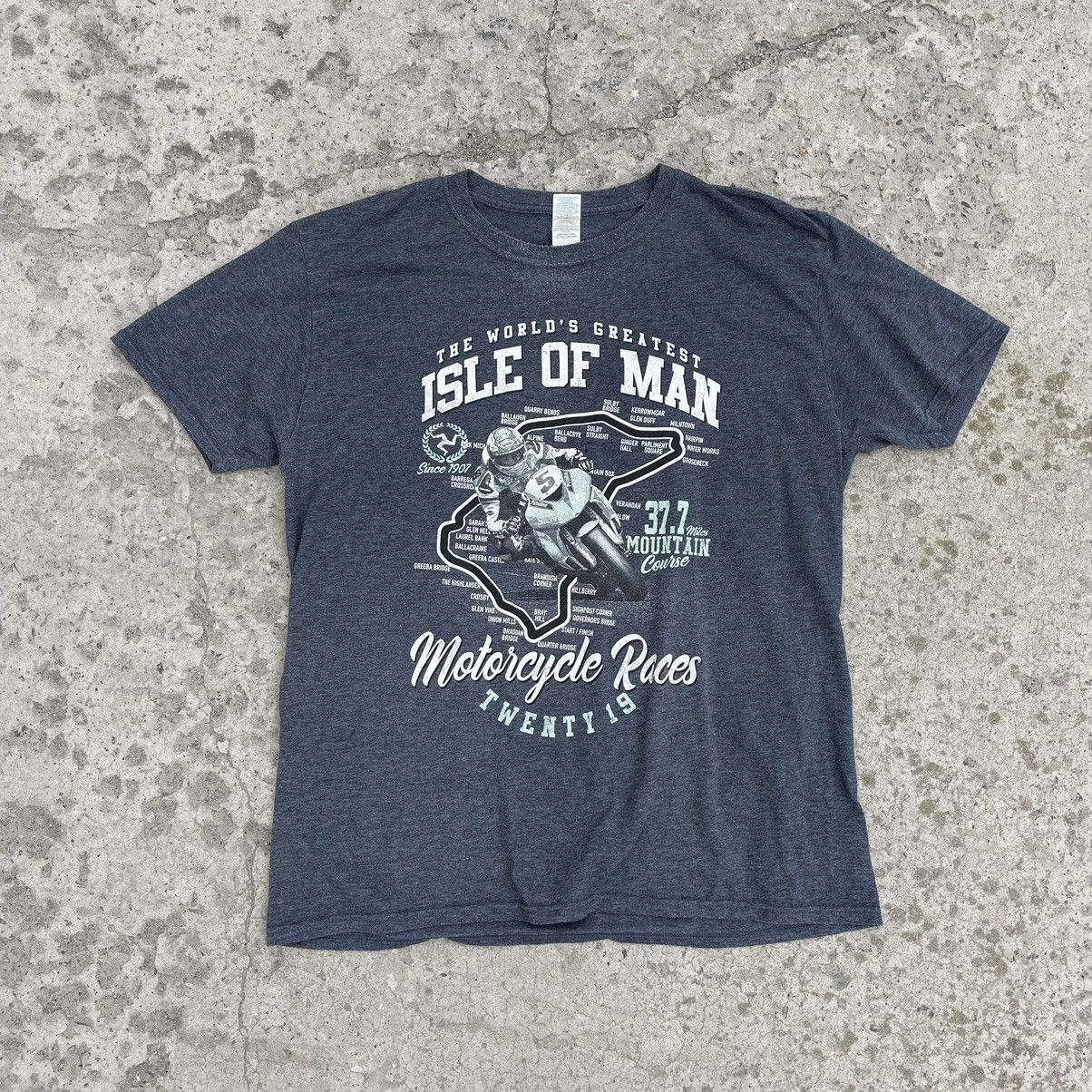 20471120 Vintage Isle Of Man T-shirts Racing Motorcycles Races Y2K Size US XL / EU 56 / 4 - 1 Thumbnail