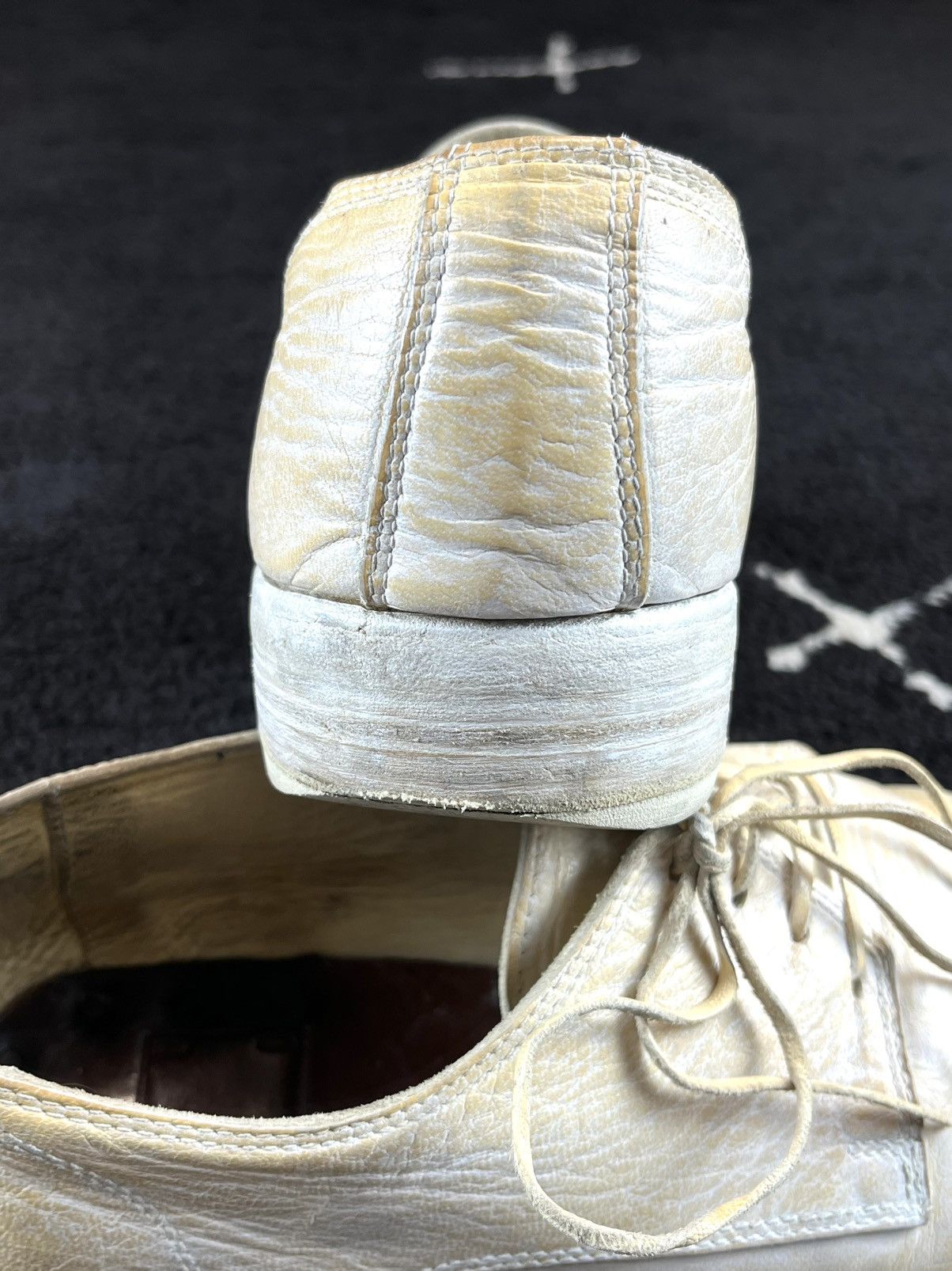 Guidi Guidi 992 Cream White Leather Derby Size US 9 / EU 42 - 8 Thumbnail