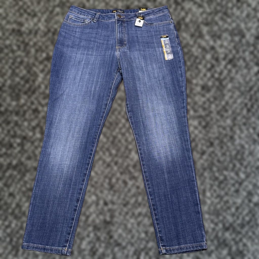 Lee Lee Skinny Leg Jeans Womens 14 Short Mid Rise Slim Fit New Size 36" / US 14 / IT 50 - 1 Thumbnail