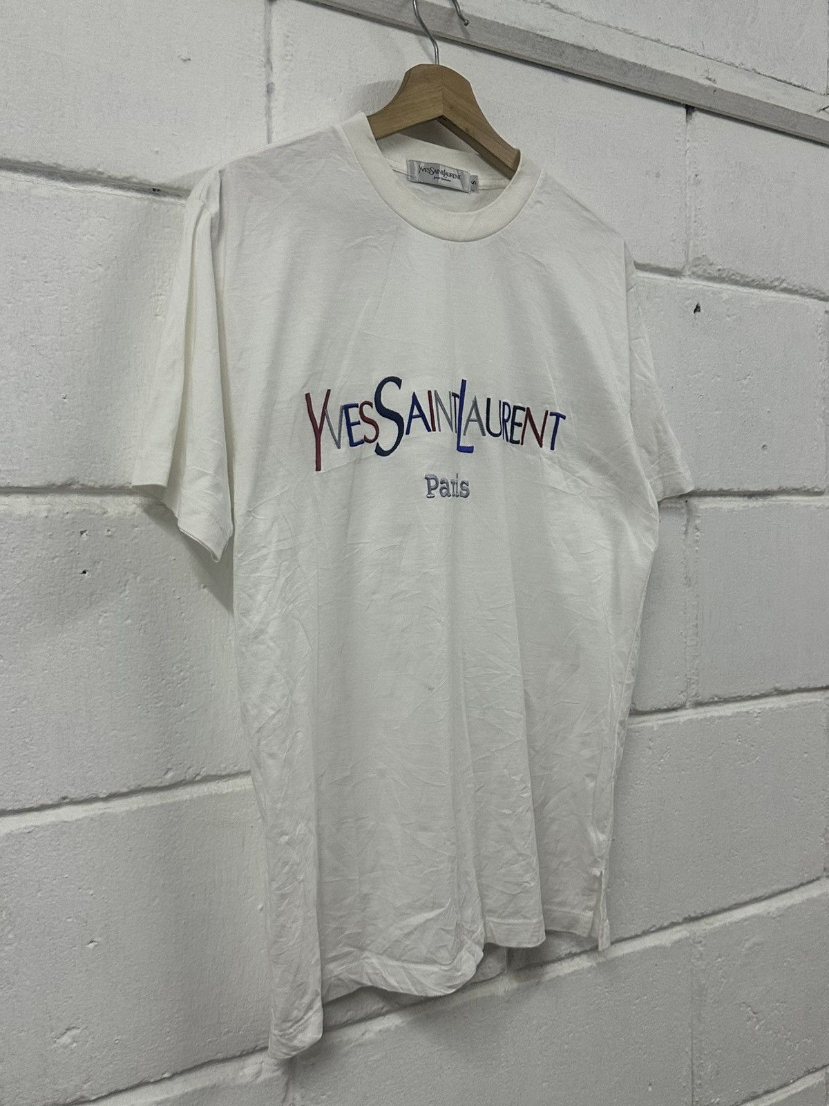 Yves Saint Laurent Vintage Yves Saint Laurent Multicolour Logo T-Shirt Size US M / EU 48-50 / 2 - 6 Thumbnail