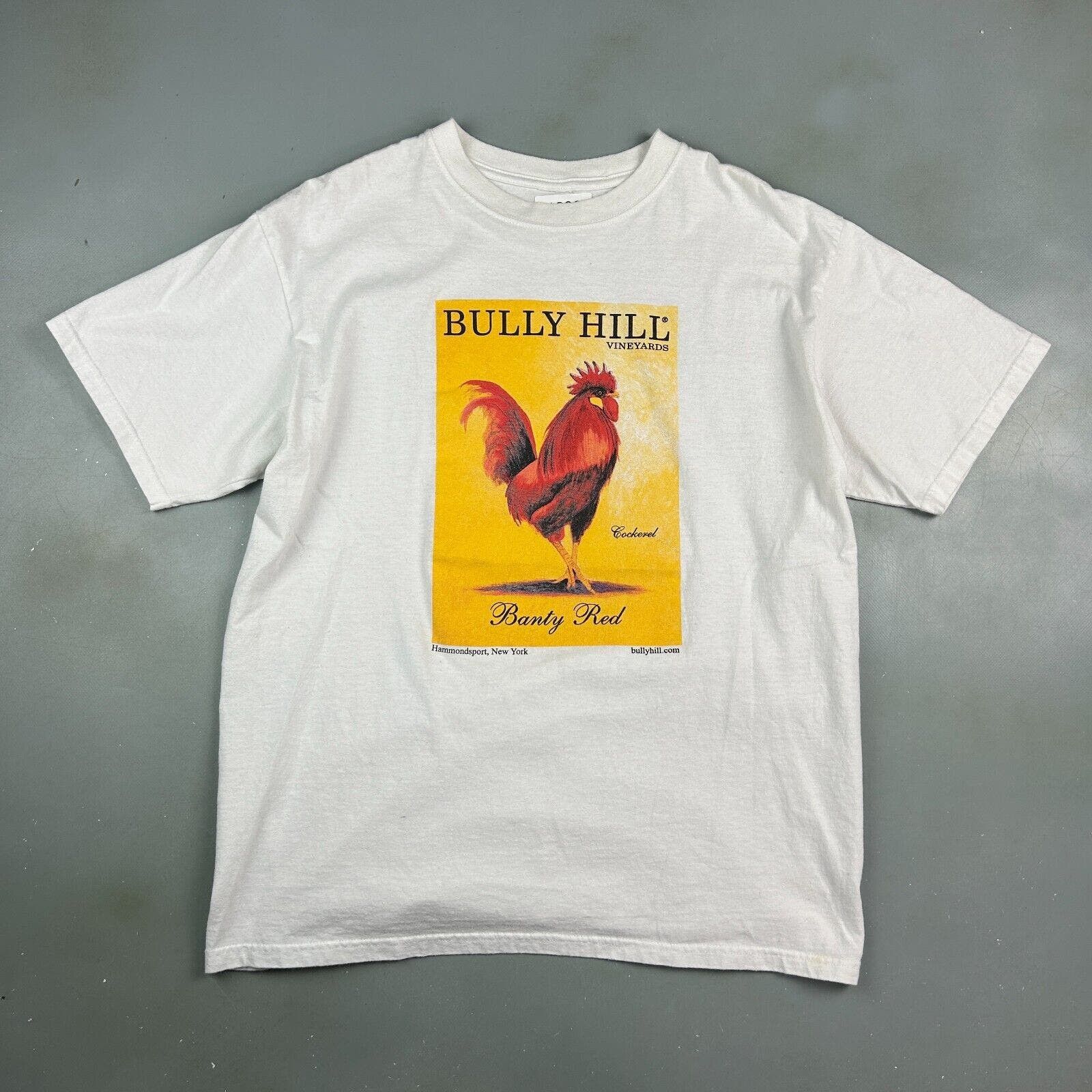 Vintage VINTAGE | Bully Hill NY Vineyards Banty Red T-Shirt sz L Size US L / EU 52-54 / 3 - 1 Thumbnail