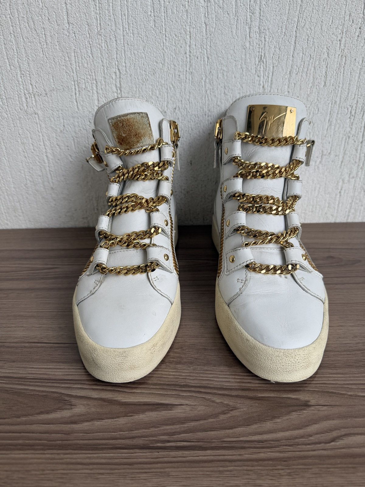 Giuseppe Zanotti Golden chain high sneaker Size US 9 / EU 42 - 4 Thumbnail