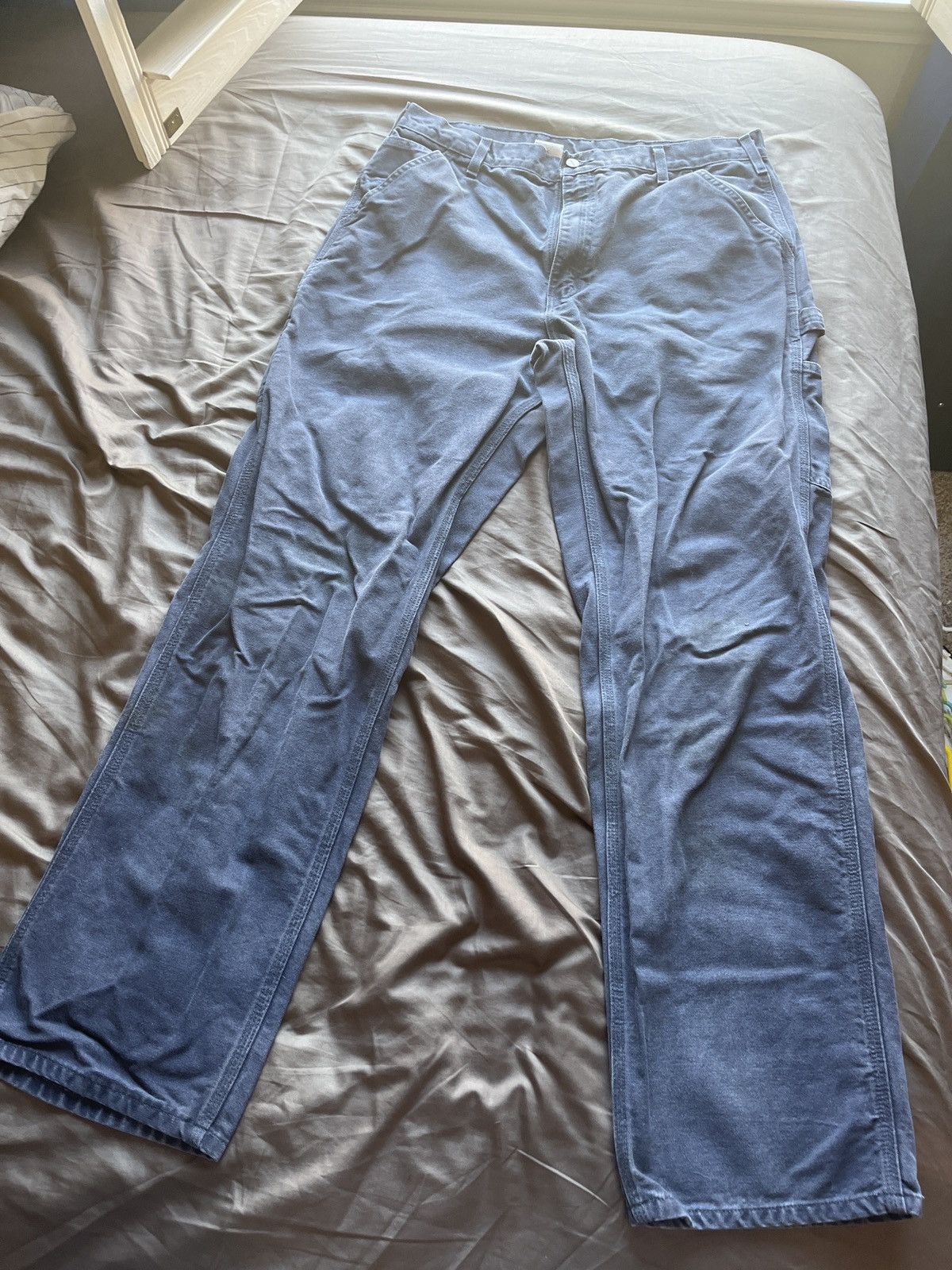 Carhartt × Vintage Navy Carhartt carpenters Size US 36 / EU 52 - 1 Thumbnail