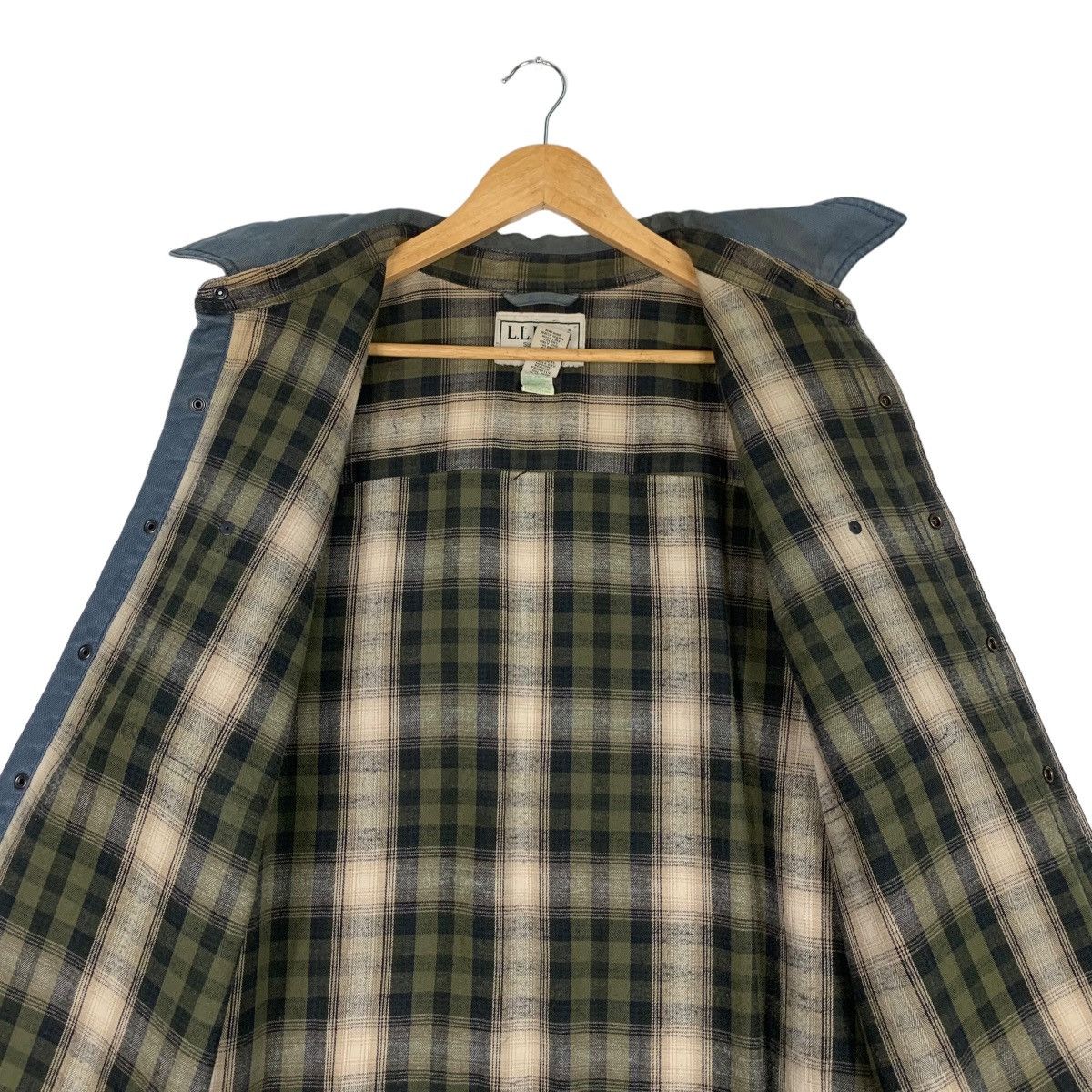 L.L. Bean L.L.BEAN Tartan Lined Work Shirt #1075-C49 Size US XXL / EU 58 / 5 - 9 Thumbnail