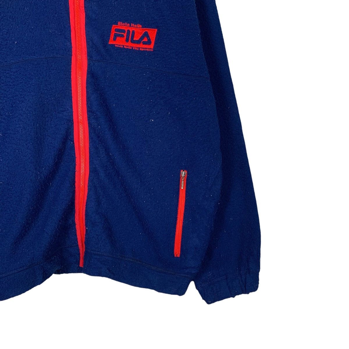 Fila 90's FILA Turtleneck Blue Zipper Fleece Jacket #2082-C91 Size US L / EU 52-54 / 3 - 4 Thumbnail