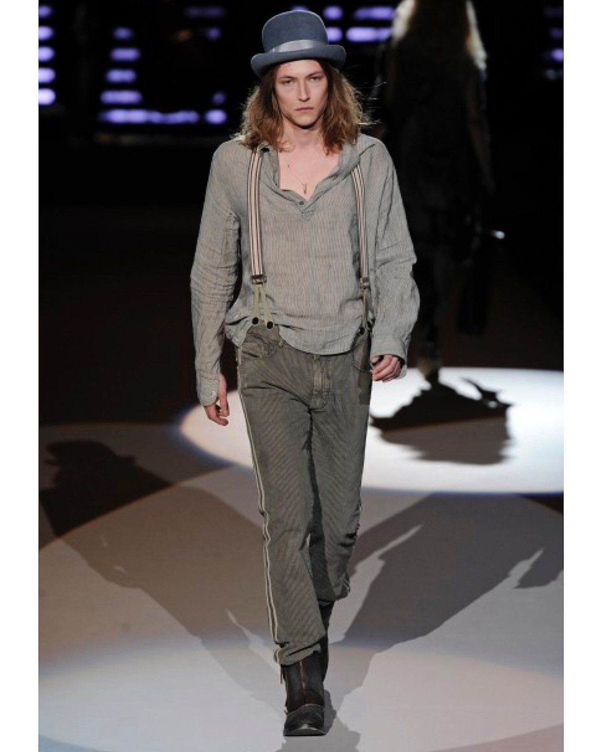 Designer × Diesel FW2009 DIESEL PANORAMY GREY TAPERED TROUSERS Size US 29 - 2 Thumbnail