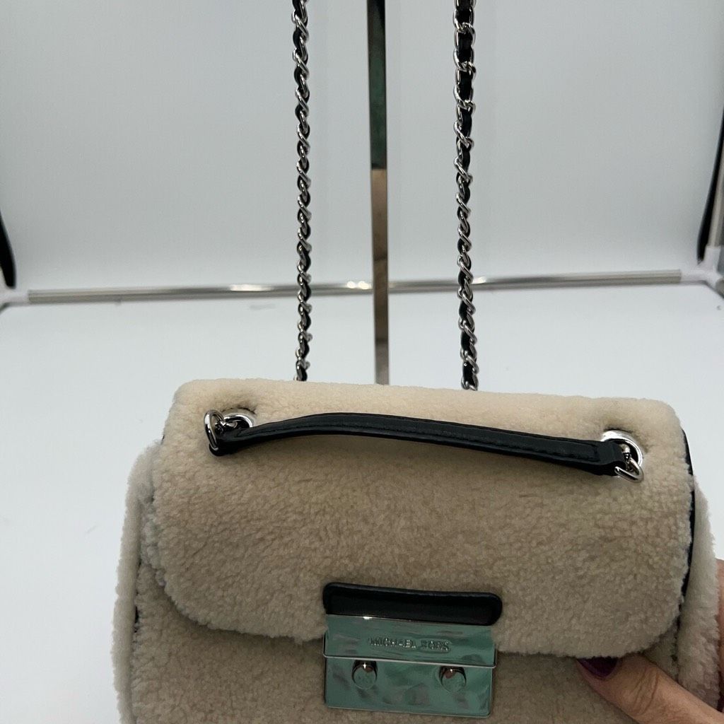 Michael Kors Michael Kors Sloan Shearling Small Chain Shoulder Bag Size ONE SIZE - 6 Thumbnail