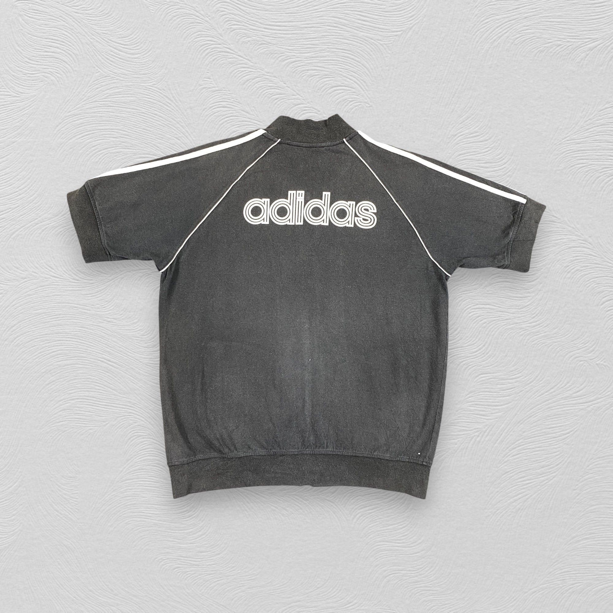Adidas Adidas Short Sleeves zipper Crewneck sweatshirt -SW142 Size US M / EU 48-50 / 2 - 1 Thumbnail