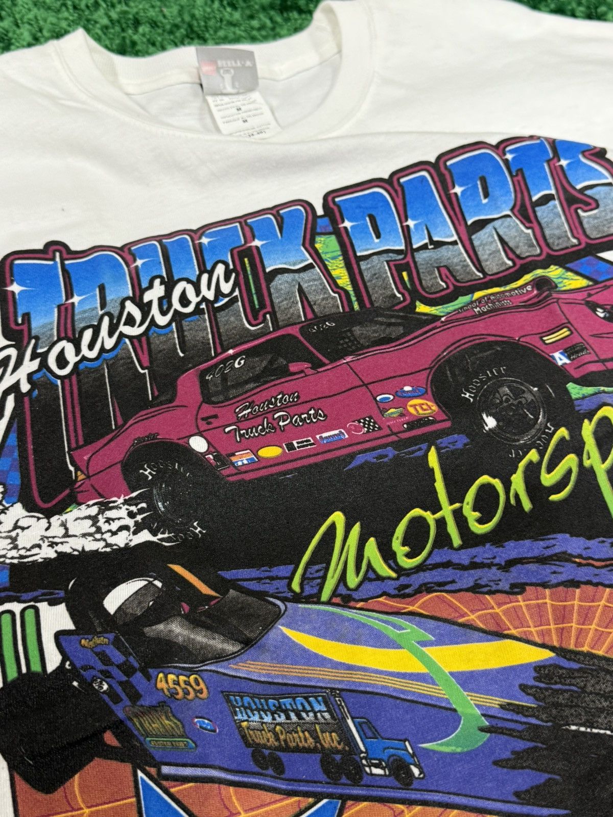 Vintage Vintage Houston Truck Parts Nascar Race Tee Medium Beefy Size US M / EU 48-50 / 2 - 3 Thumbnail