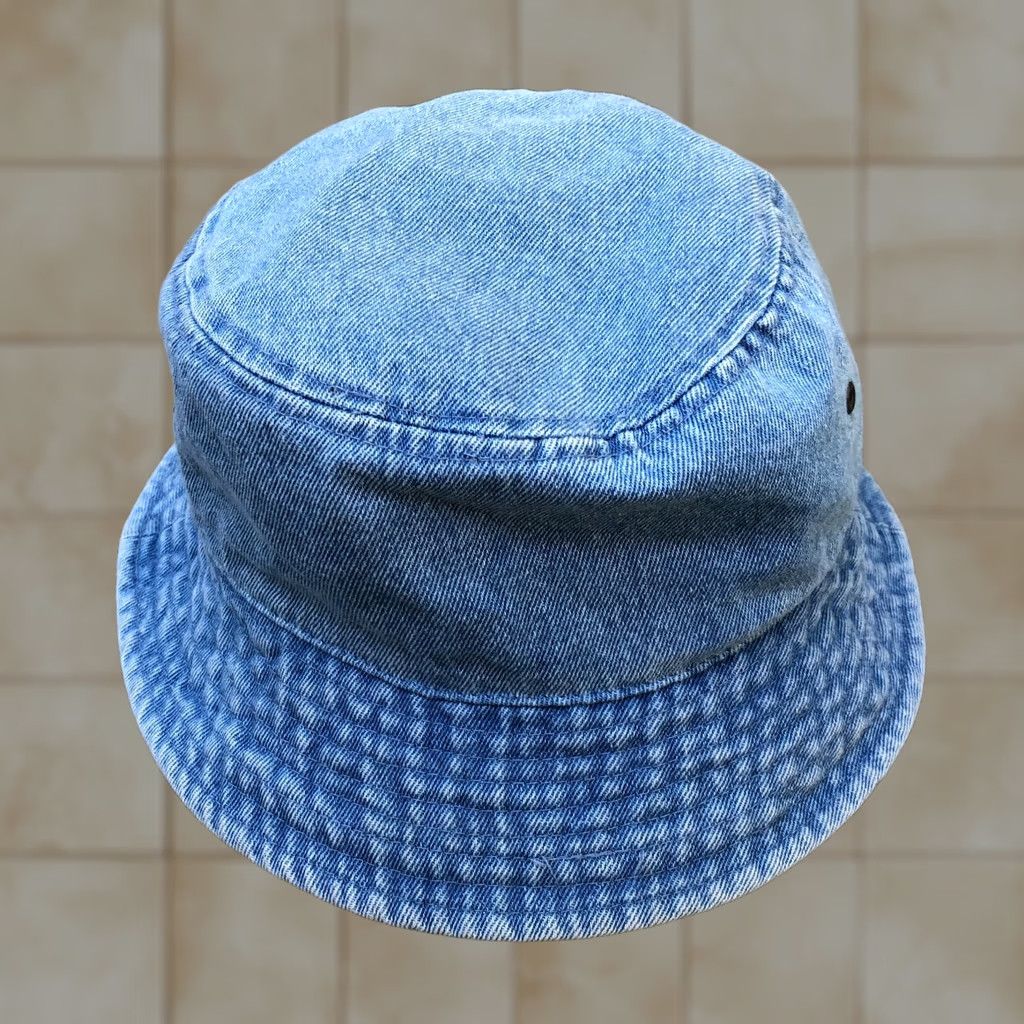 Denime NEWHATTAN Denim Bucket Hat Women's S/M Blue Packable 100% Cotton Cap Size ONE SIZE - 1 Thumbnail