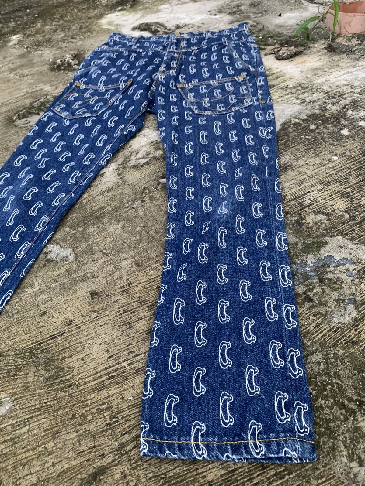 Issey Miyake × mercibeaucoup Mercibeaucoup issey miyake full print jeans Size 28" / US 6 / IT 42 - 7 Thumbnail