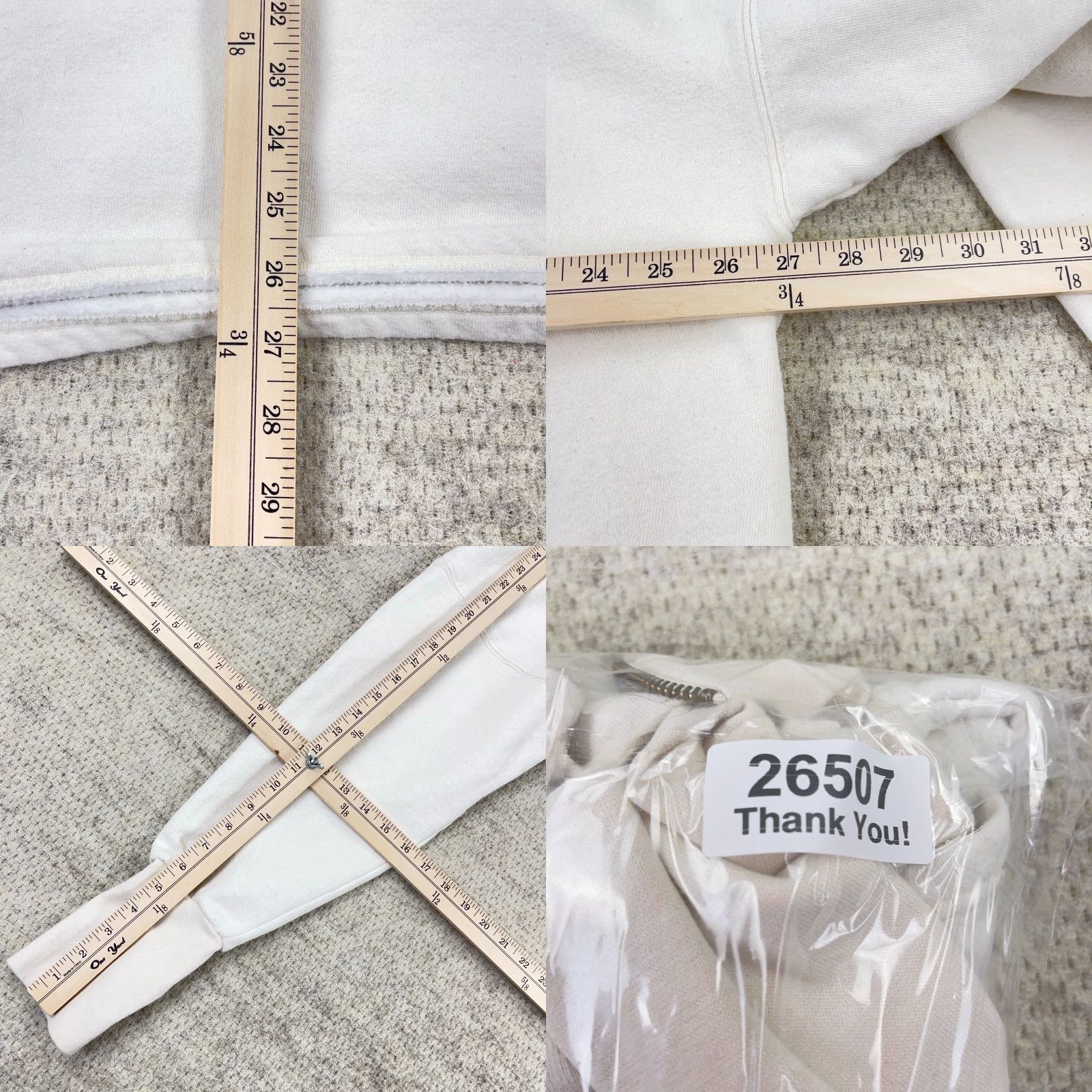 Vintage VINTAGE Handcuffs Sweatshirt Men 3XLT White Pullover Quarter Zip 90s Y2K Logo Zipper Graphic Print Hooded Mock Neck Sweatshirt Men Size US XXL / EU 58 / 5 - 9 Thumbnail