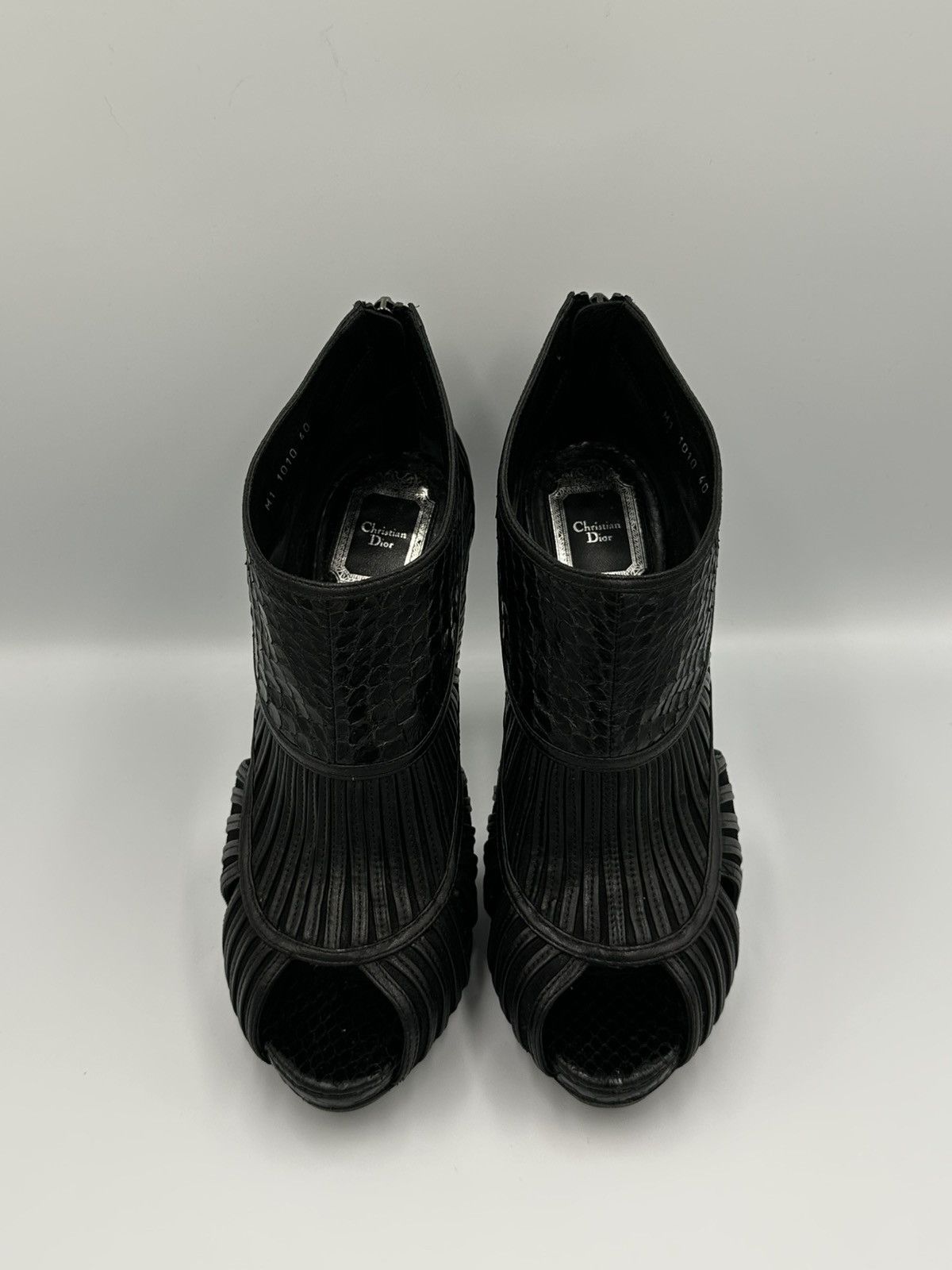 Dior Christian Dior "Temptation" Leather Heels open toe Size US 9 / IT 39 - 8 Thumbnail