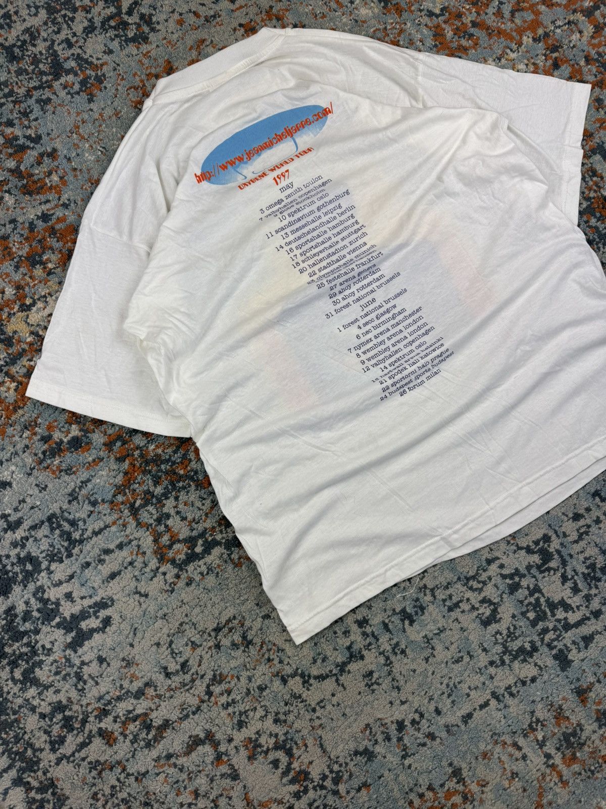 Band Tees × Vintage Vintage 1997 Jean Michel Jarre oxygene World tour tee Size US XL / EU 56 / 4 - 4 Thumbnail