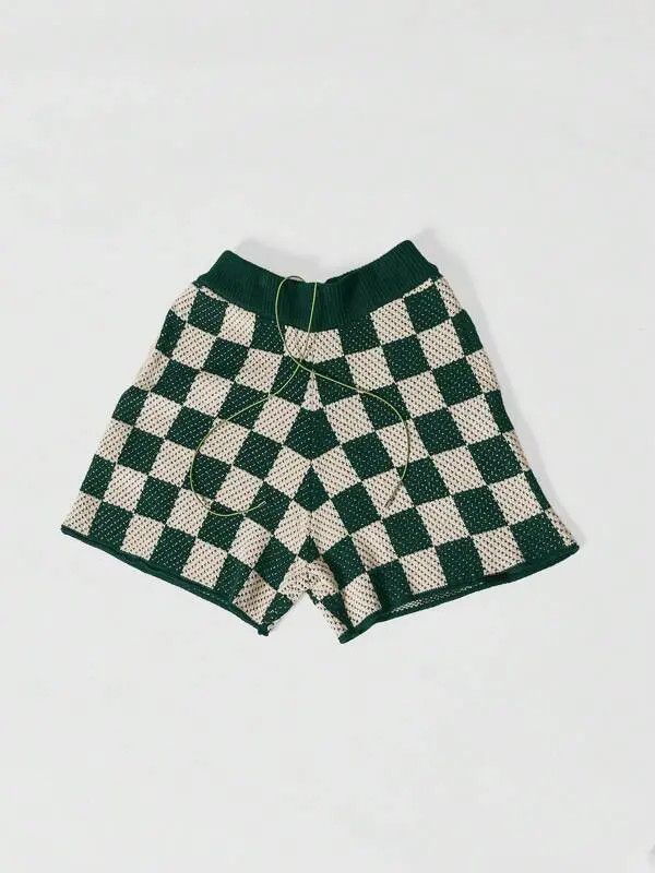 Japanese Brand Minami x Iken Crochet Knit Drop Shorts Vintage Size US 32 / EU 48 - 5 Thumbnail