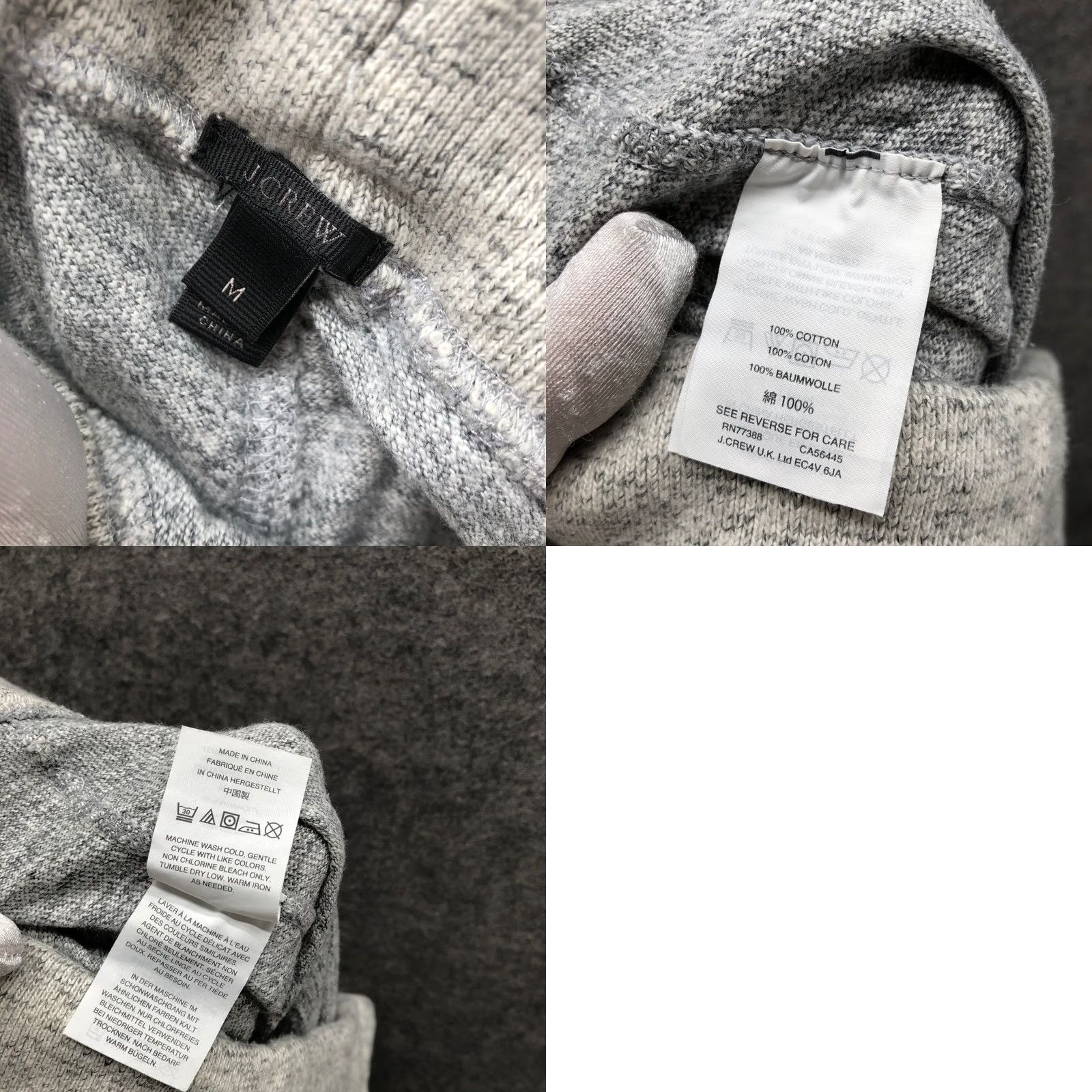 J.Crew J.Crew Saturday Jogger Sweatpants Womens M Heather Gray Cotton Soft Tapered Size 32" / US 10 / IT 46 - 8 Thumbnail