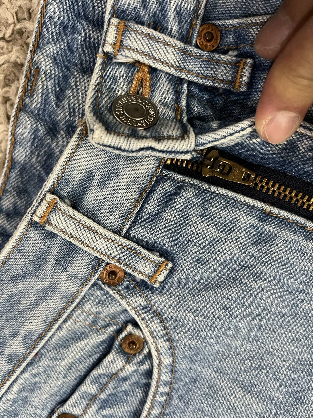 Levi's 🔥 VINTAGE 1990 LEVI’S W626 BLUE JAPAN DENIM Size 23" - 3 Thumbnail