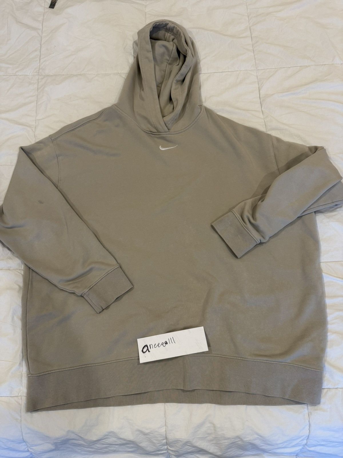 Nike Nike Center Swoosh Washed Fleece Hoodie Size XL / US 12-14 / IT 48-50 - 1 Thumbnail