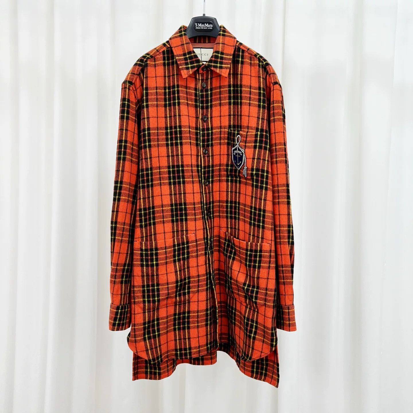 Gucci gucci orange anchor logo plaid shirt dress Size XL / US 12-14 / IT 48-50 - 1 Thumbnail