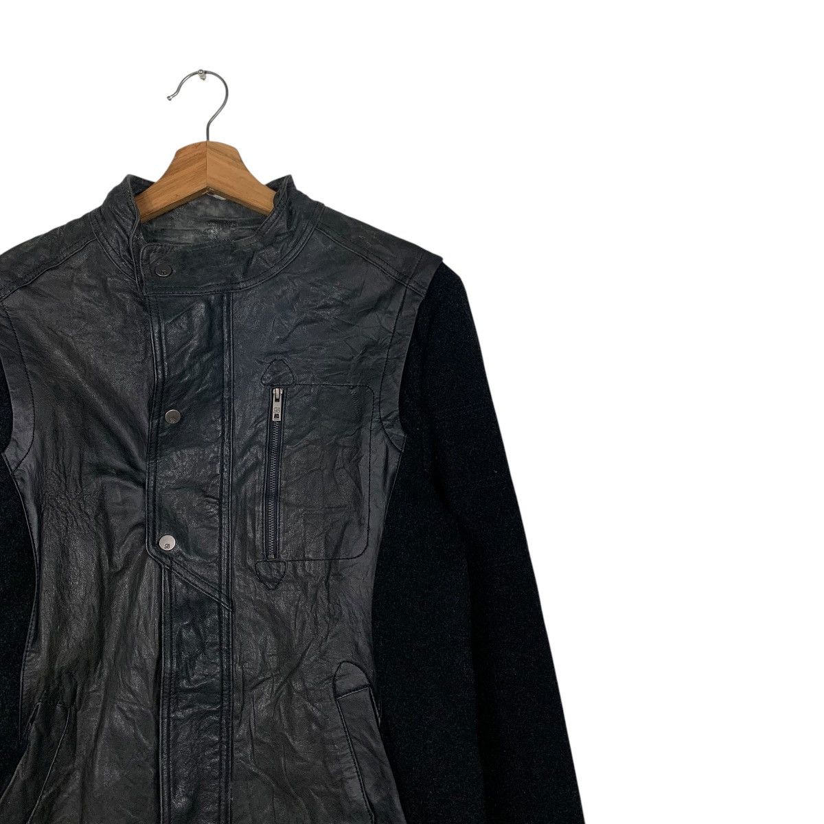 Leather BON Wool Leather Hybrid Jacket #1872-C81 Size US S / EU 44-46 / 1 - 5 Thumbnail