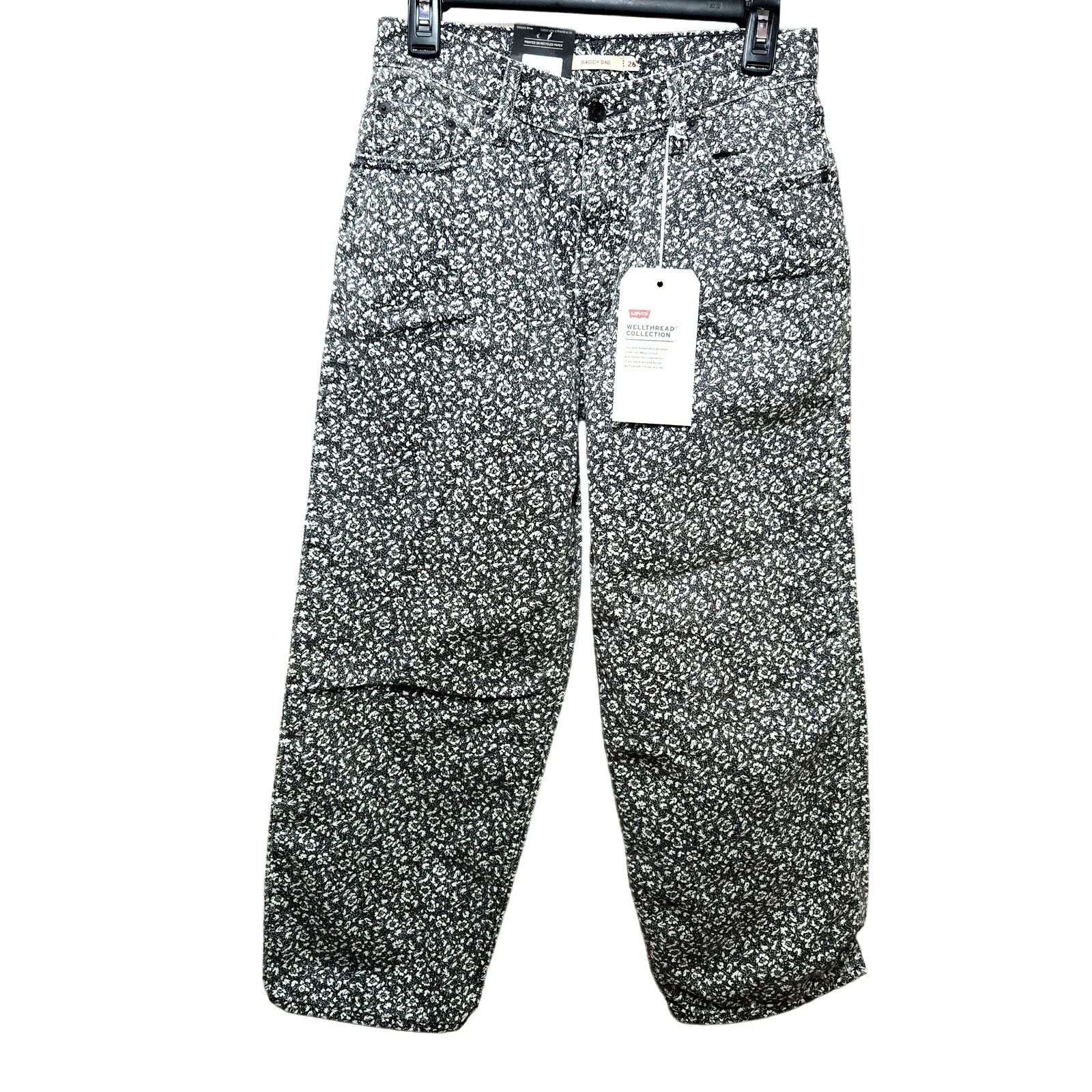 Levi's Levi's Floral Baggy Dad Jeans Size 26 Size 26" / US 2 / IT 38 - 2 Thumbnail