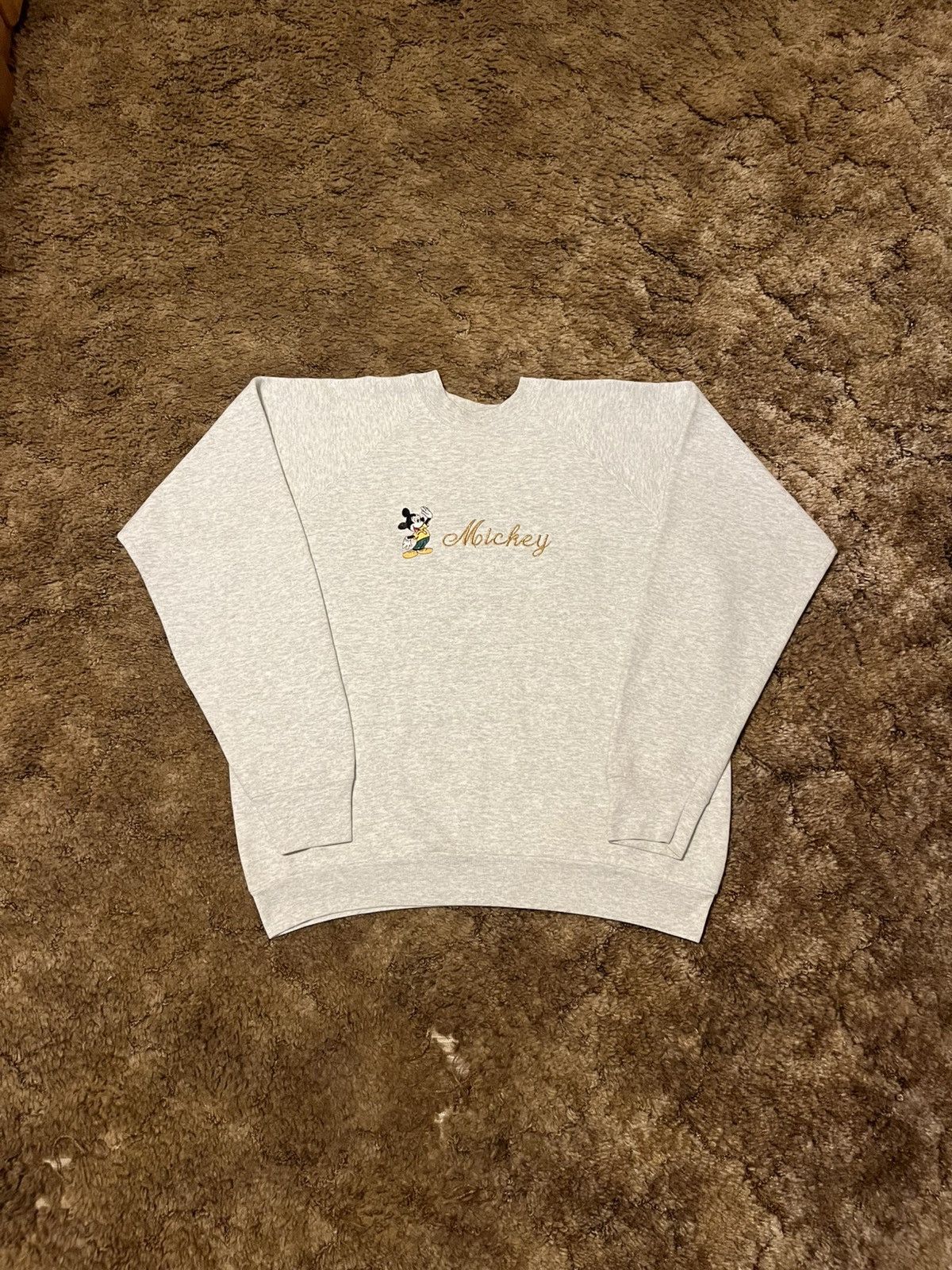 Disney Vintage Disney Mickey Mouse Crewneck Grey XLarge Size US XL / EU 56 / 4 - 1 Thumbnail