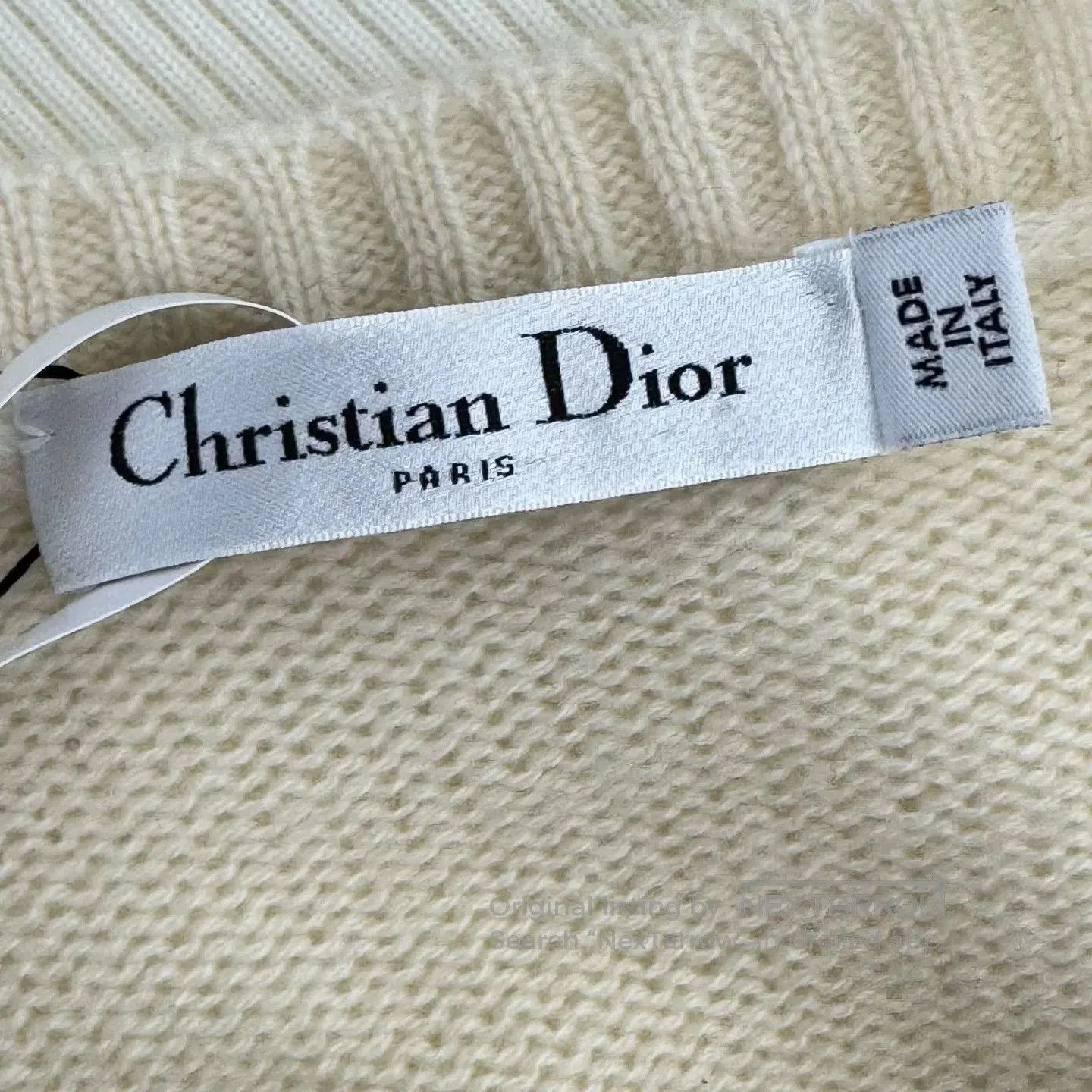 Dior Dior Embroidered Cashmere Sweater Size 38. Size S / US 4 / IT 40 - 5 Thumbnail