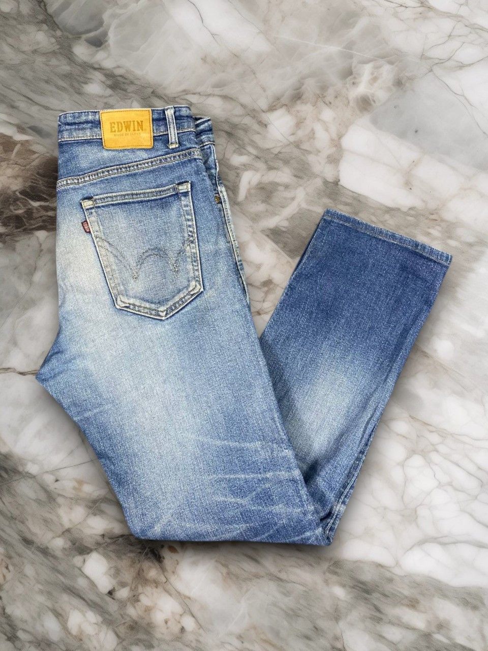 Edwin vintage edwin japan distressed denim Size US 35 - 1 Thumbnail
